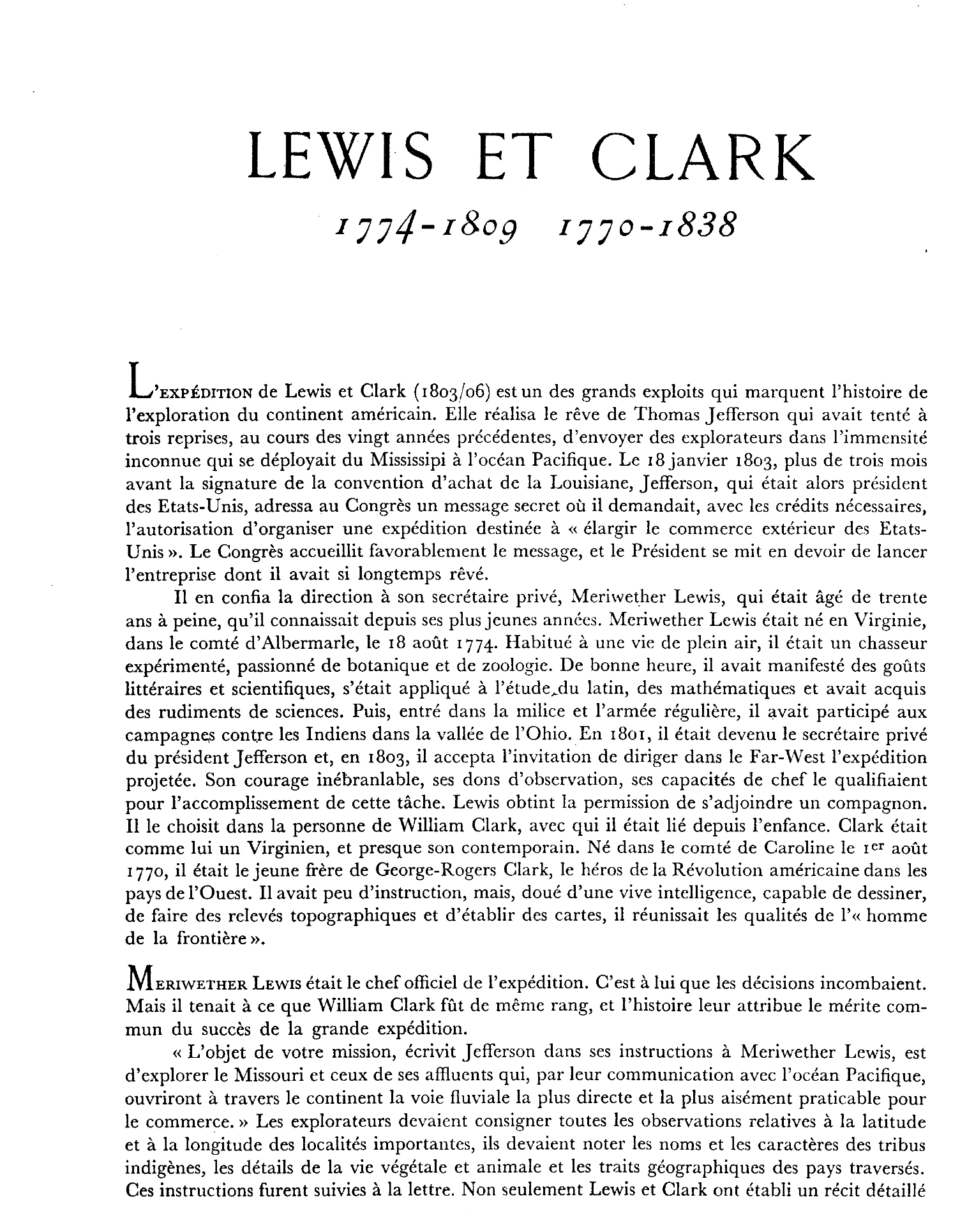 Prévisualisation du document LEWIS ET CLARK