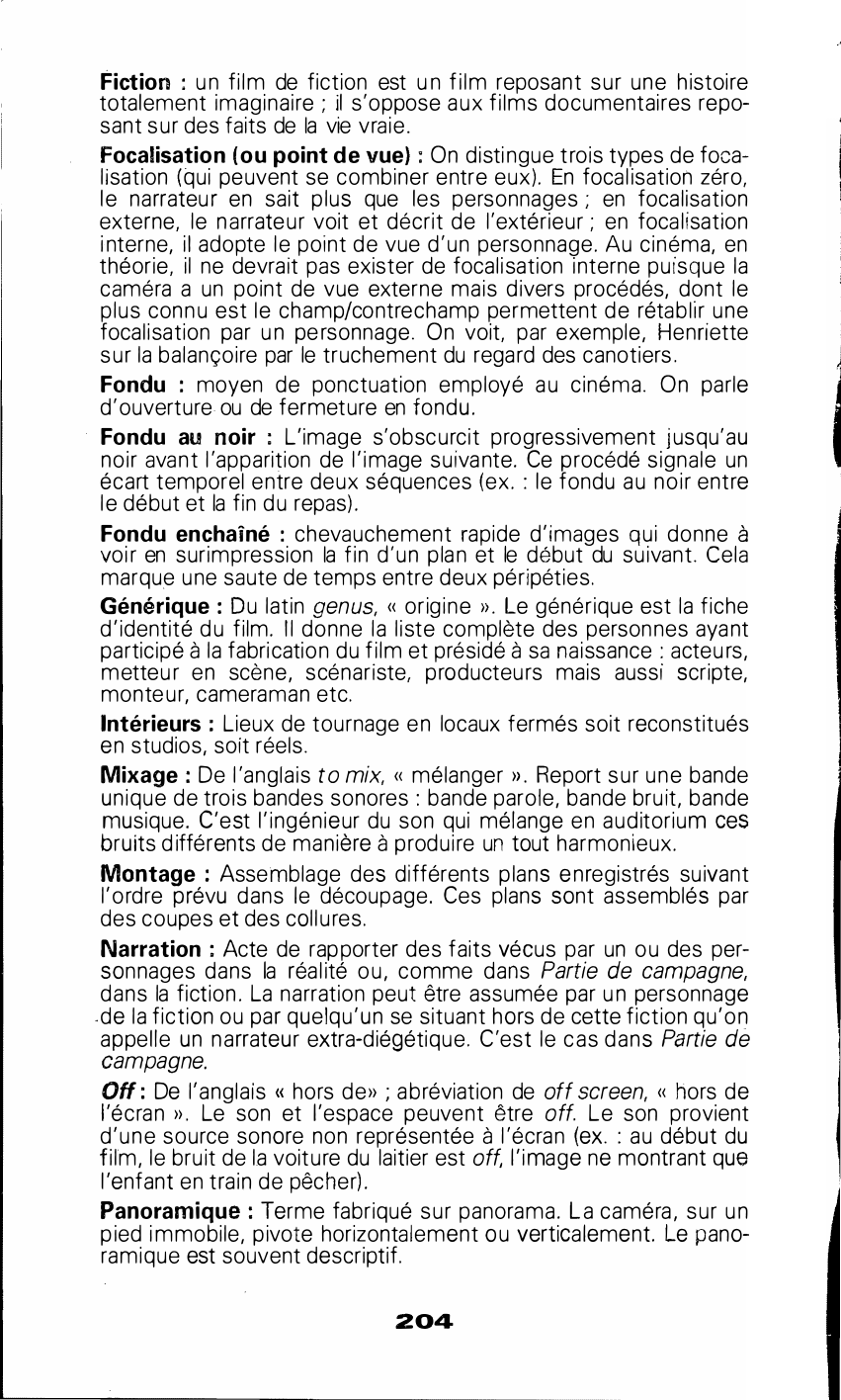 Prévisualisation du document LEXIQUE dans Une partie de Campagne (Maupassant et Renoir)