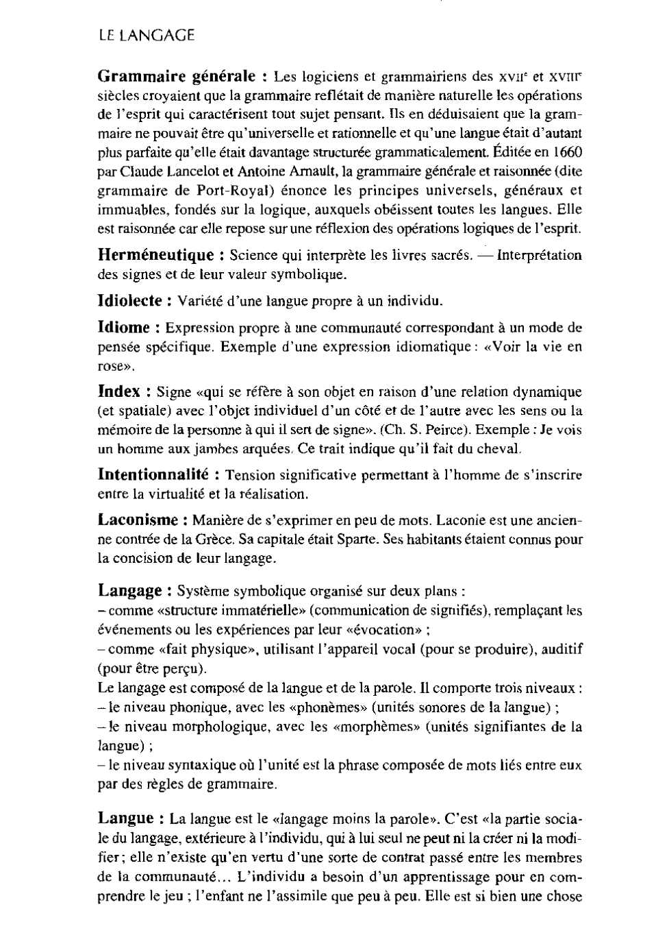 Prévisualisation du document Lexique de linguistique