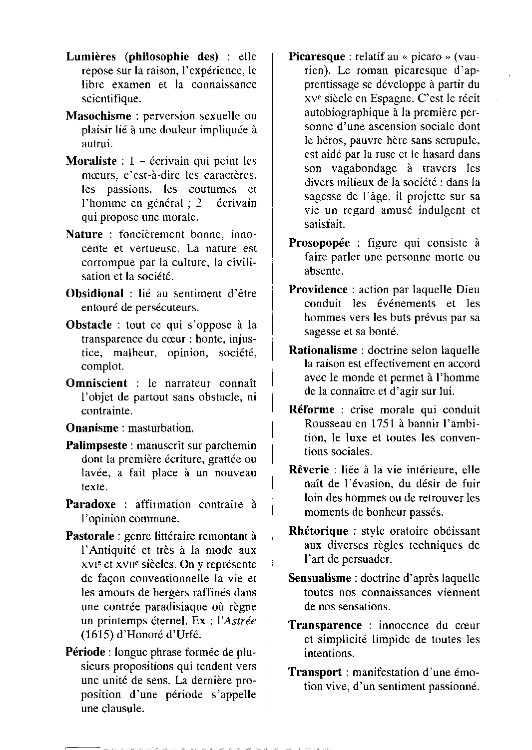 Prévisualisation du document Lexique rousseauiste