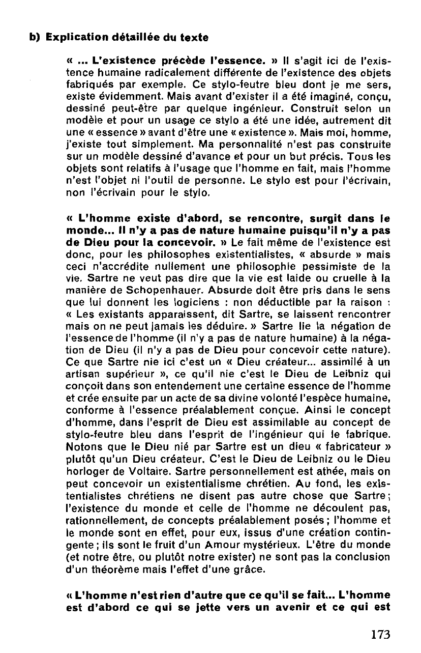 Prévisualisation du document L'EXISTENCE SELON J.-P. SARTRE