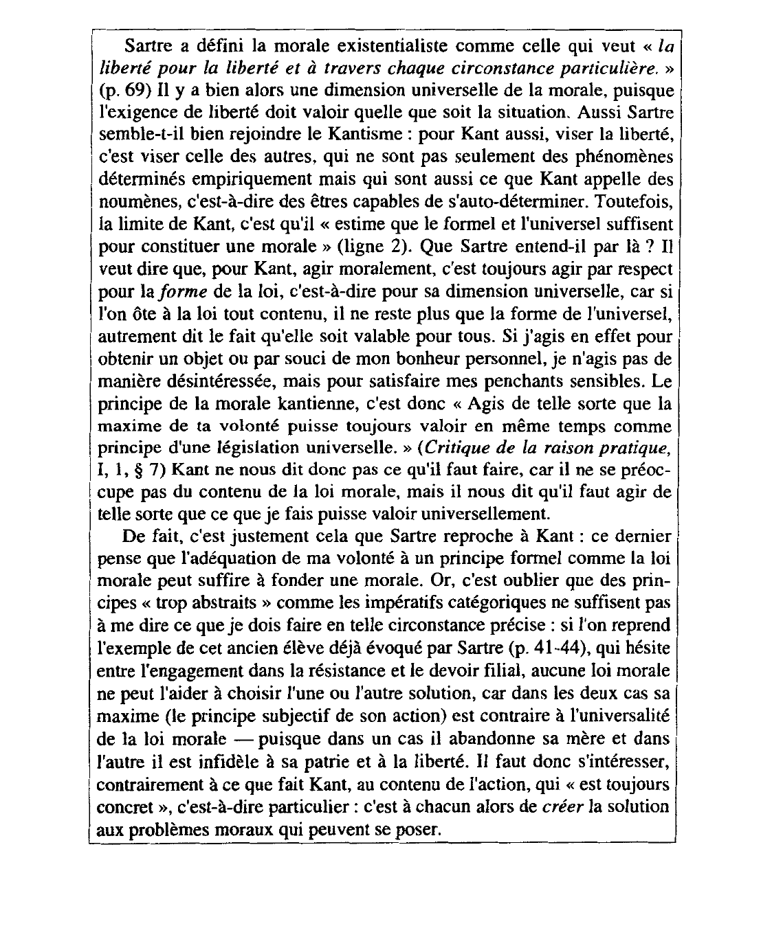Prévisualisation du document L'existentialisme est un humanisme, Éditions Gallimard, p. 71.
