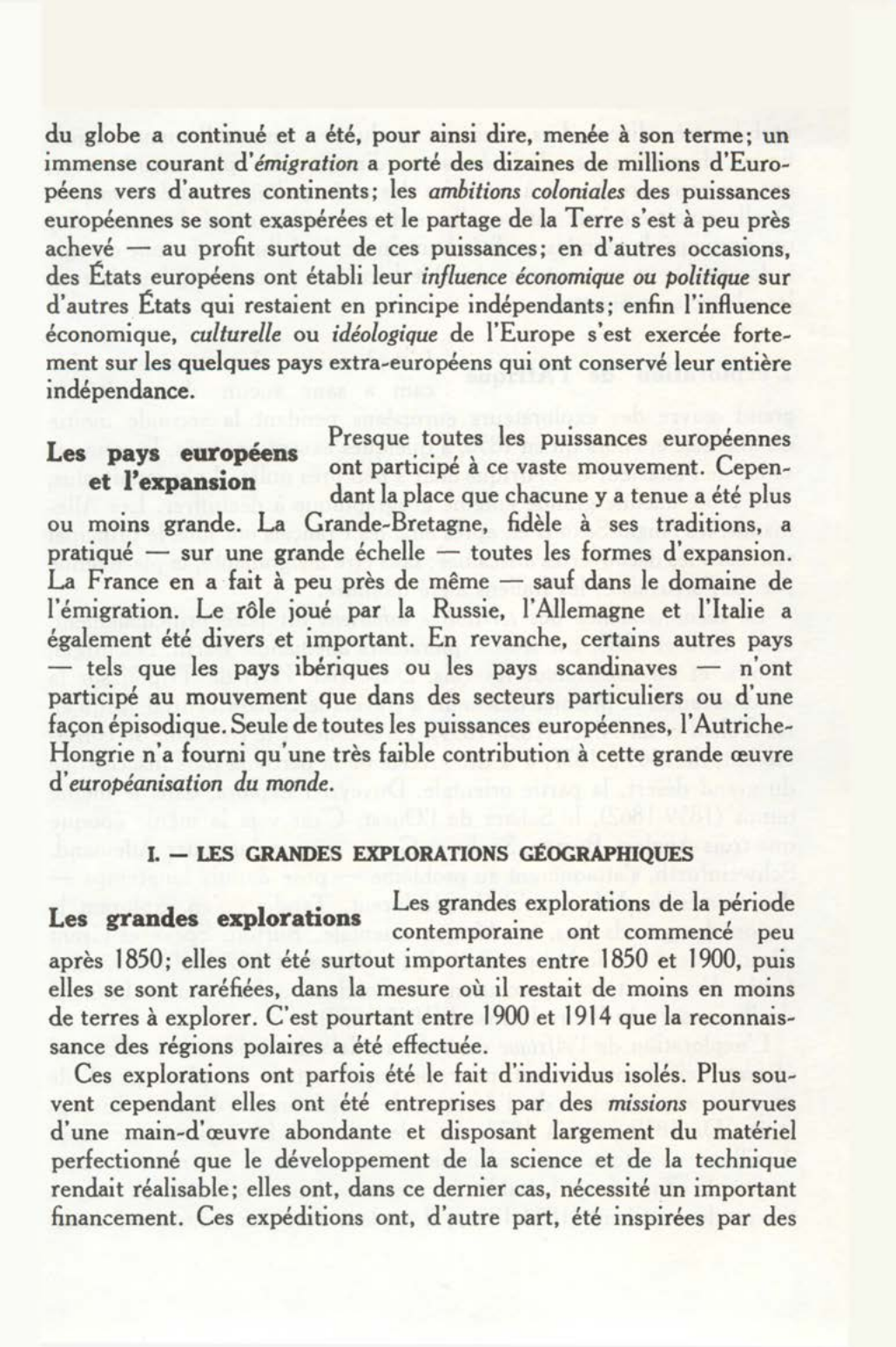 Prévisualisation du document L'EXPANSION EUROPÉENNE DE 1850 A 1914 EXPLORATIONS ET MIGRATIONS