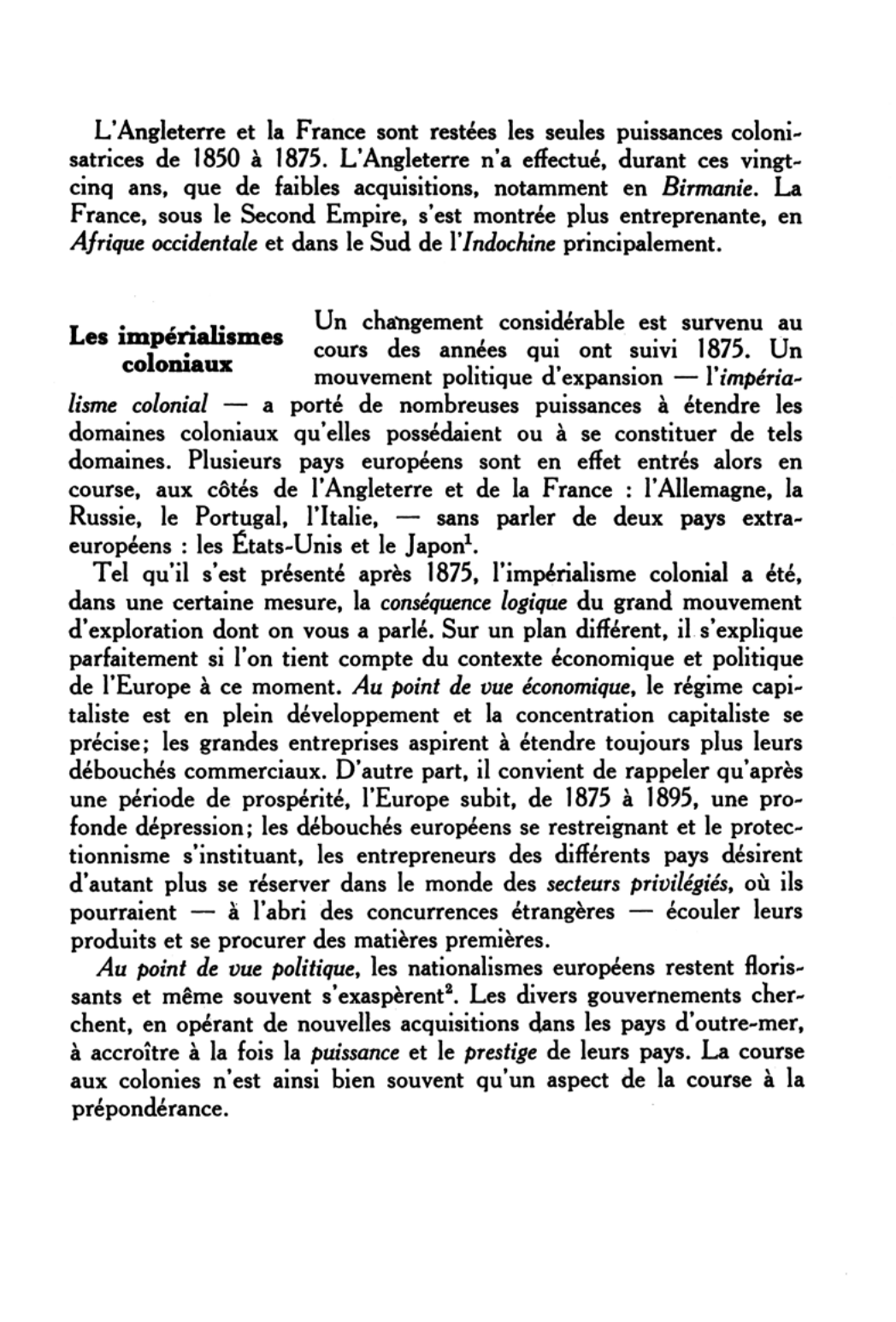 Prévisualisation du document L'EXPANSION EUROPÉENNE DE 1850 A 1914 LES IMPÉRIALISMES COLONIAUX LA COLONISATION BRITANNIQUE