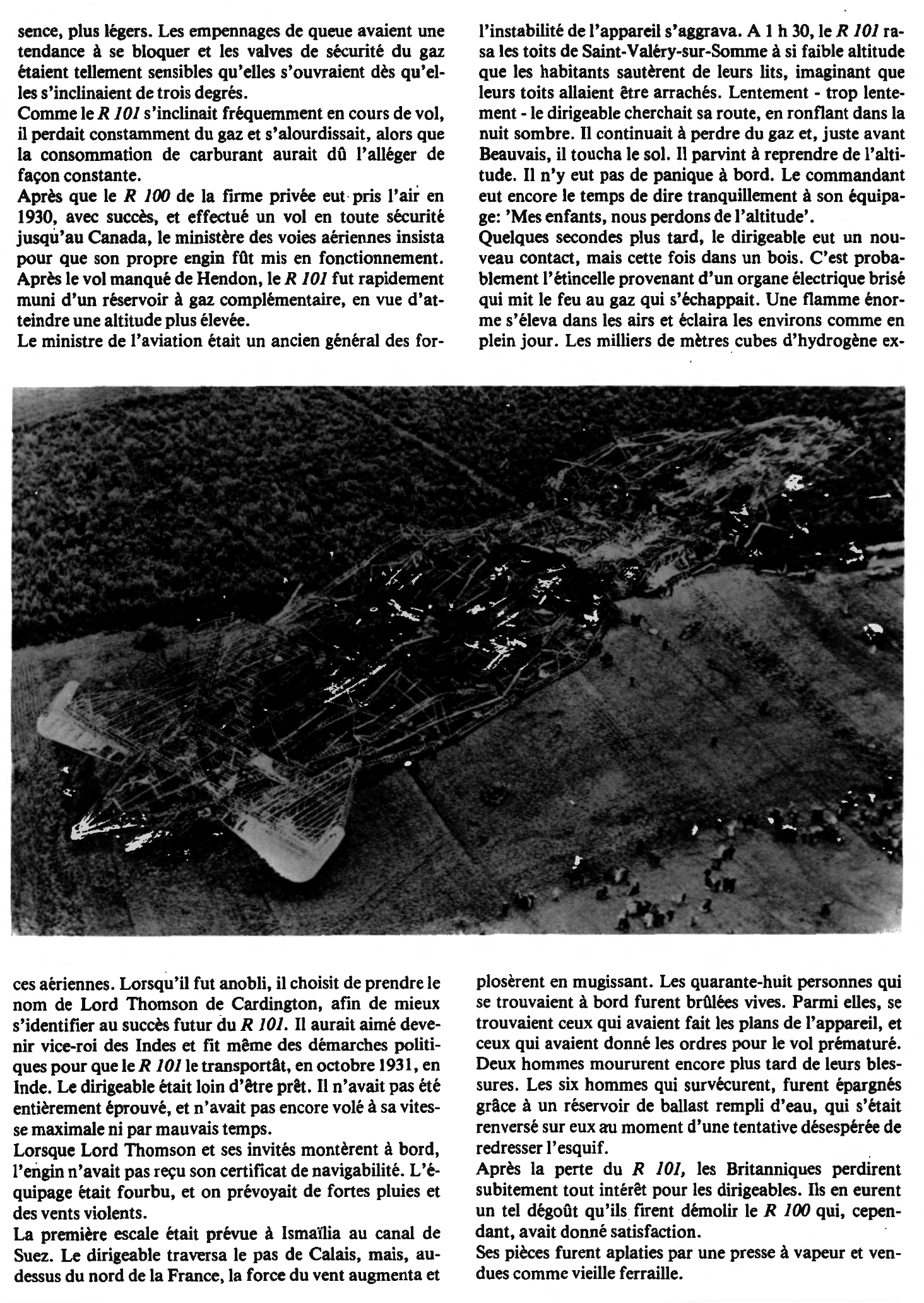Prévisualisation du document L'explosion du dirigeable britannique R 101, France, 1931 (histoire)