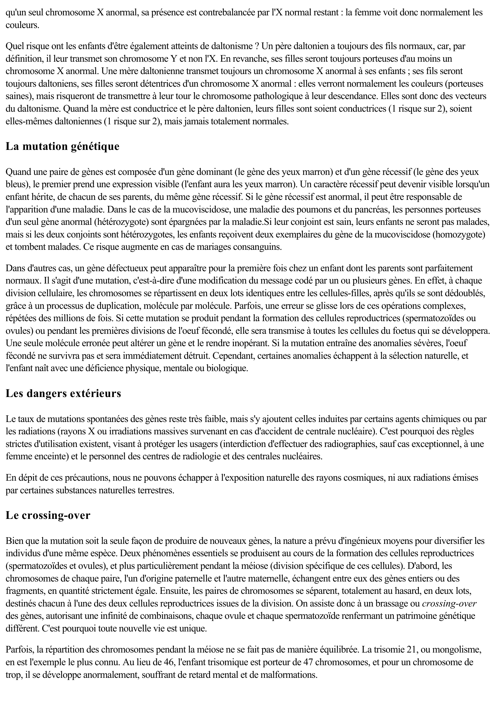 Prévisualisation du document L'hérédité (Sciences & Techniques)