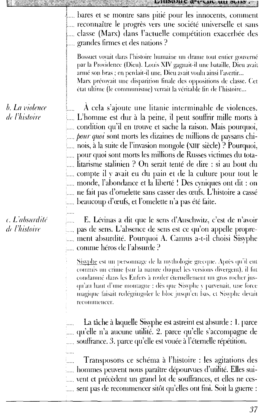 Prévisualisation du document L'histoire a-t-elle un sens ?