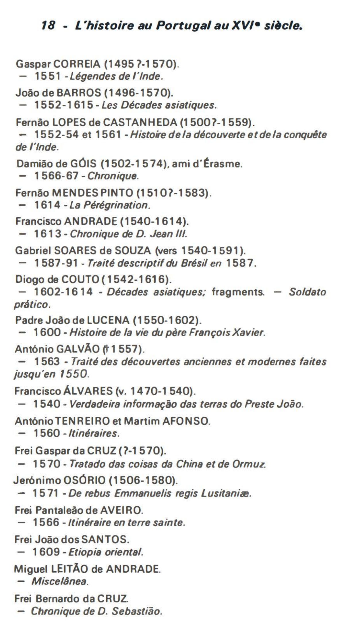 Prévisualisation du document L'histoire au Portugal au XVIe siècle.