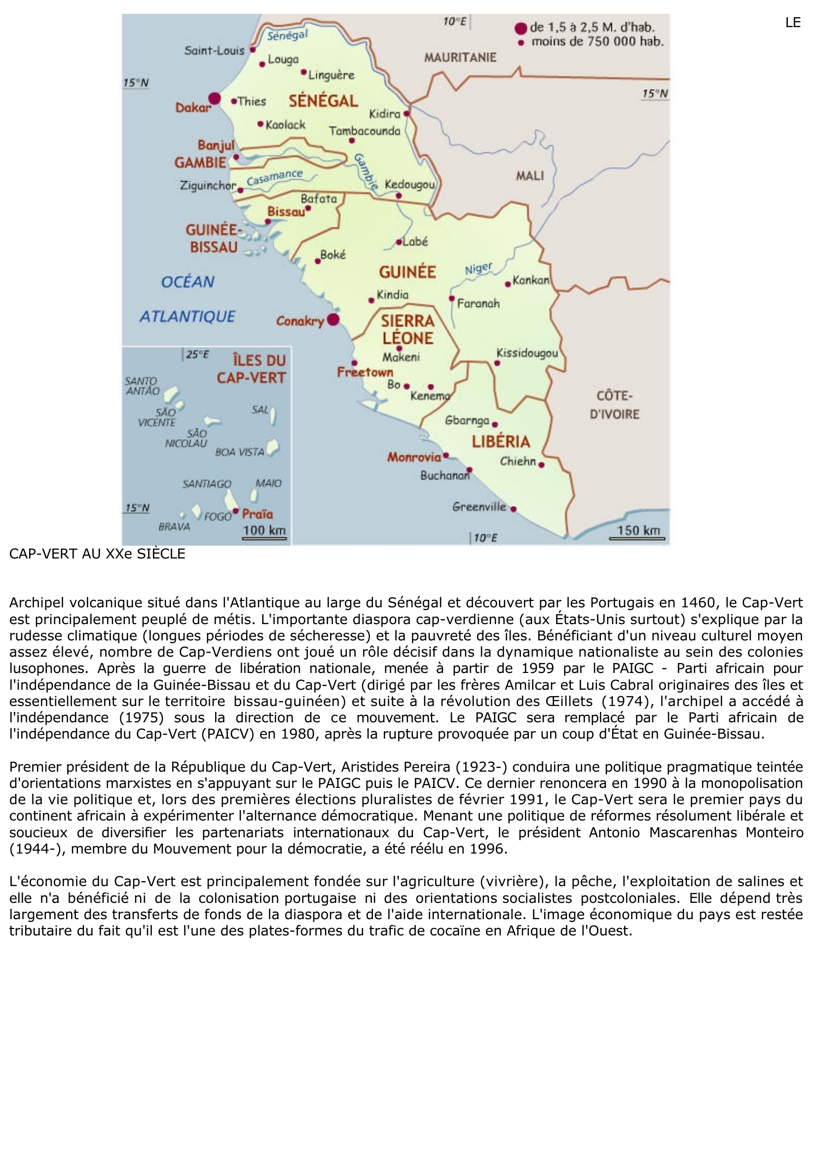 Prévisualisation du document L'histoire et la géographie du Cap-Vert
