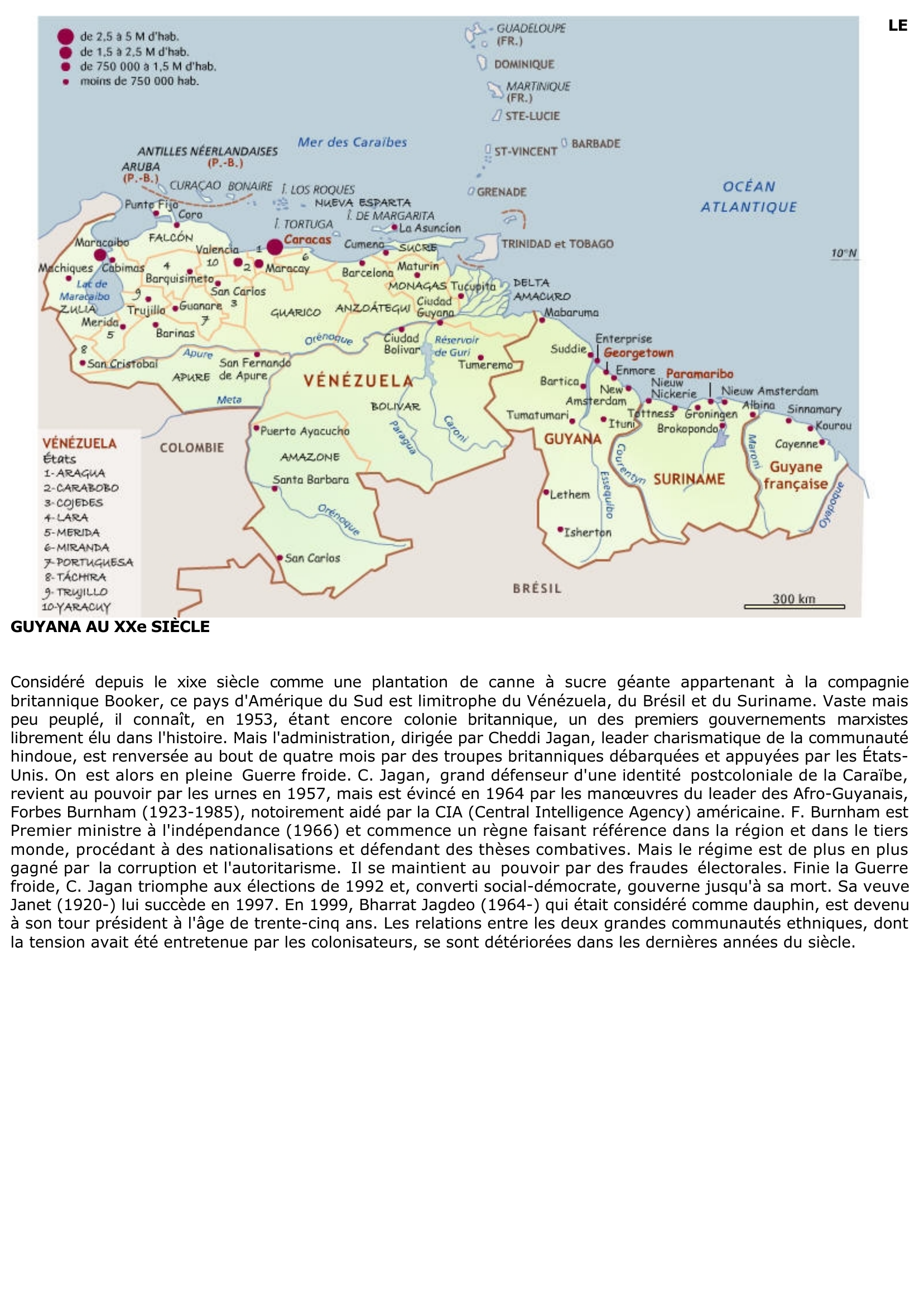 Prévisualisation du document L'histoire et la géographie du Guyana