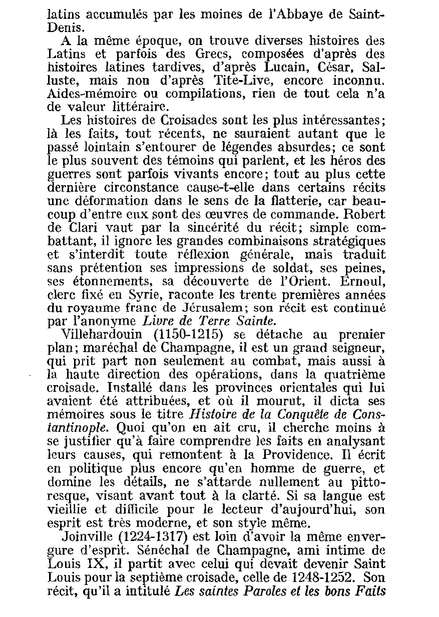 Prévisualisation du document L'HISTOIRE ET LA PROSE D'IDÉES AU MOYEN AGE (LITTÉRATURE)