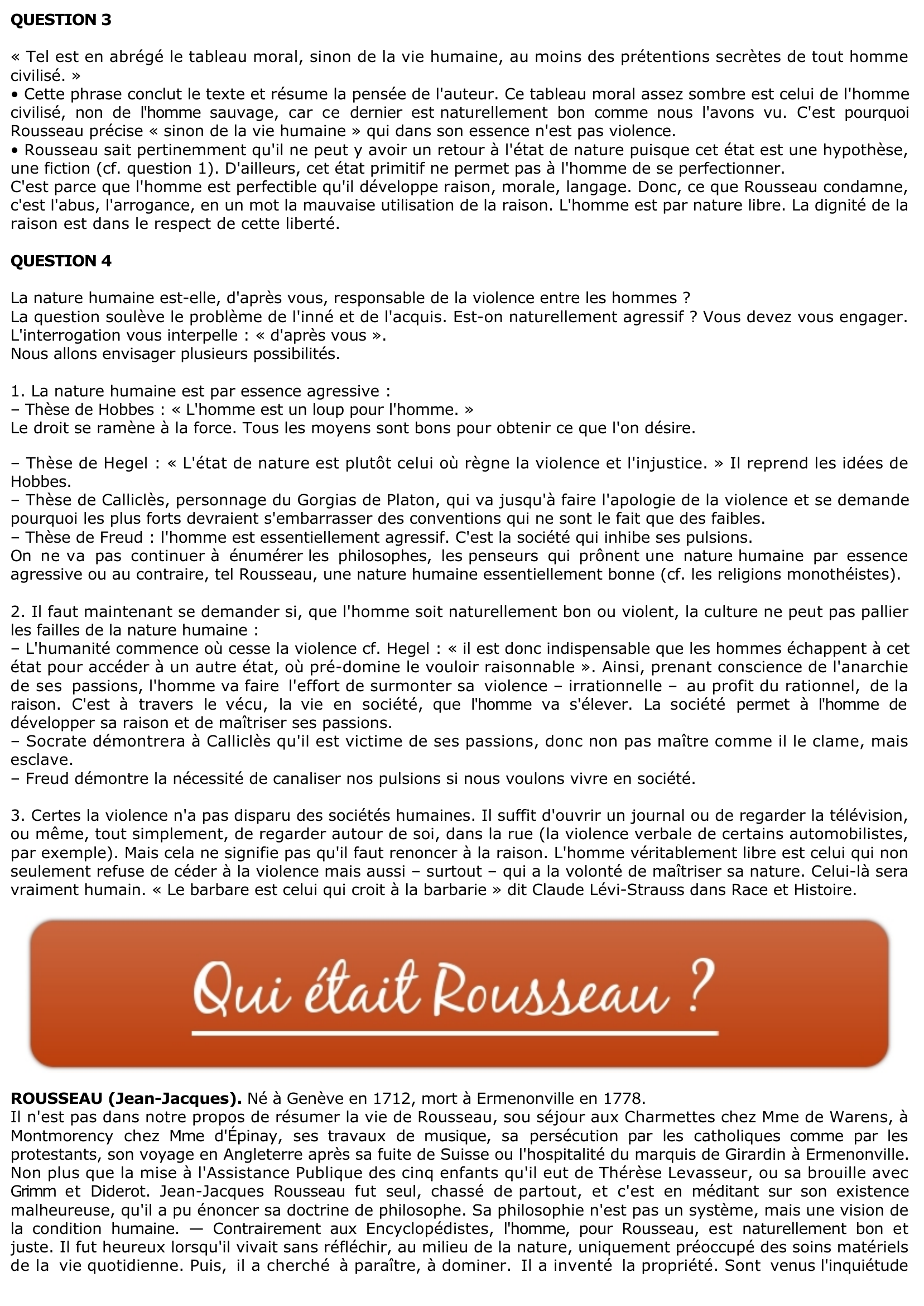 Prévisualisation du document L'HOMME CIVILISÉ EST DÉPRAVÉ - ROUSSEAU