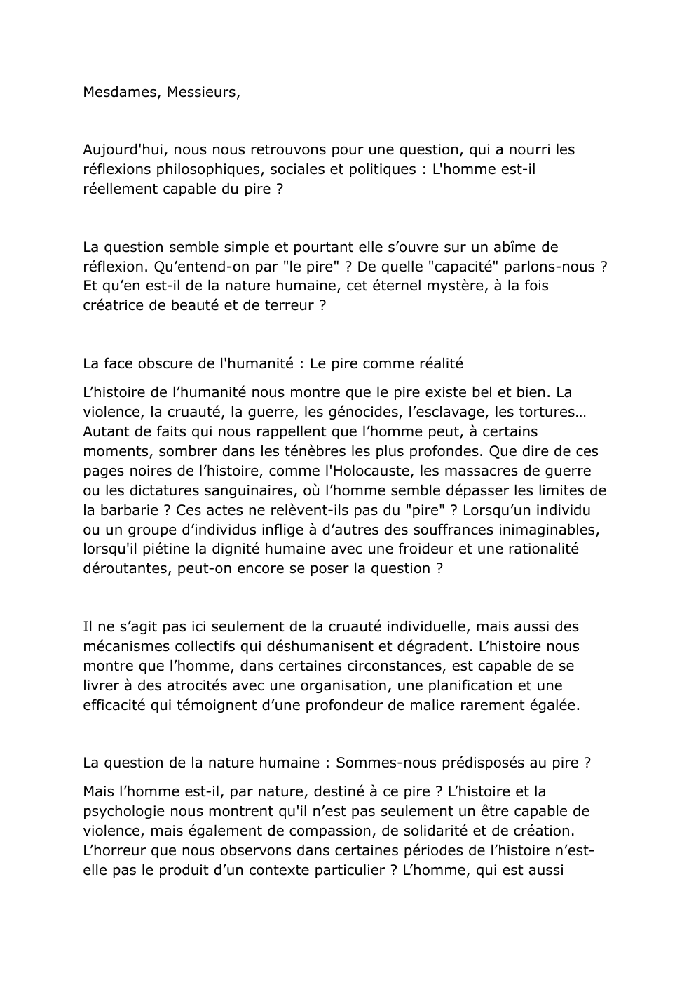 Prévisualisation du document l'Homme est-il réellement capable du pire ?