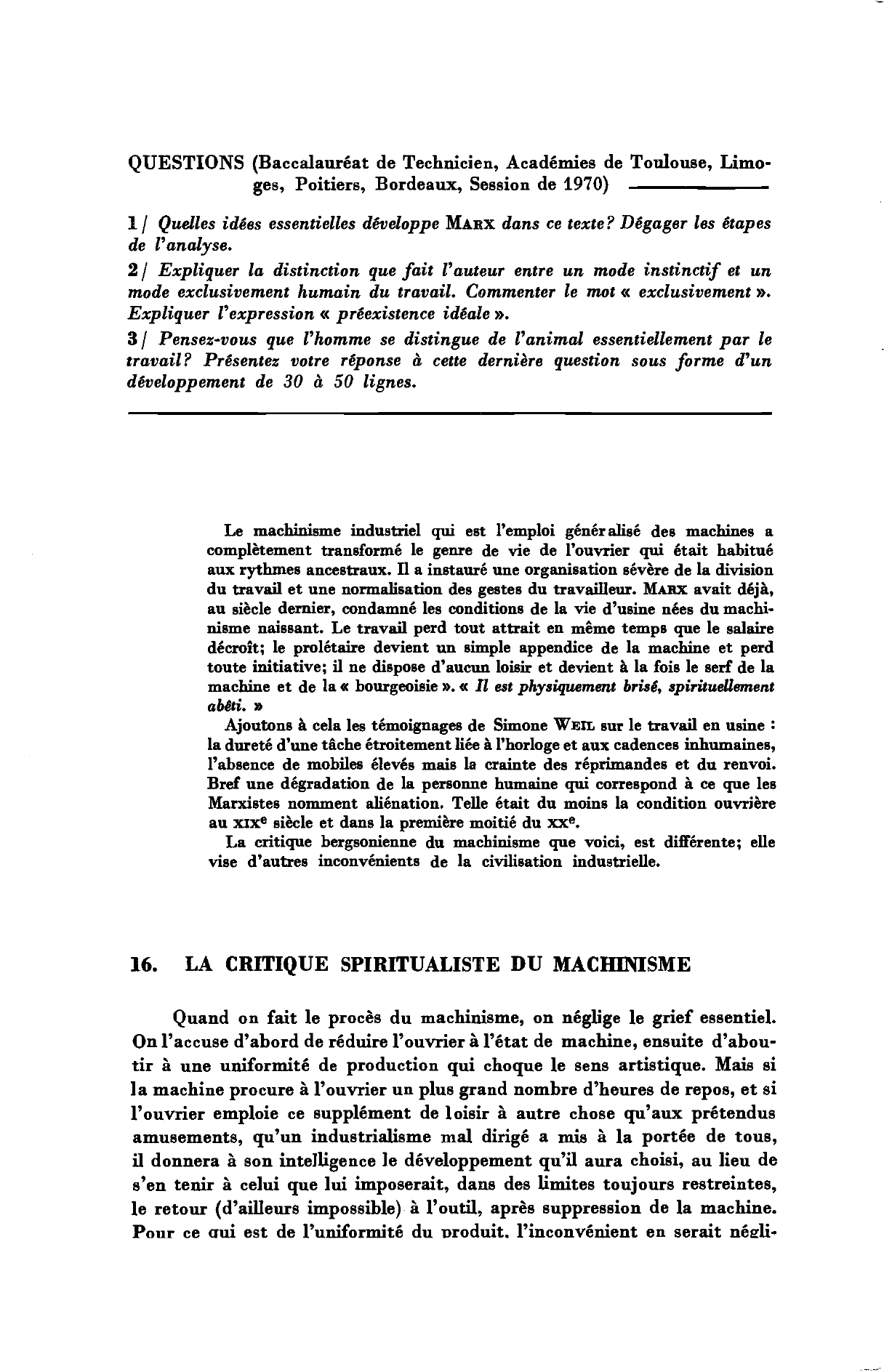 Prévisualisation du document L'HOMME ET LA TECHNIQUE: TEXTES ET PROBLEMATIQUES