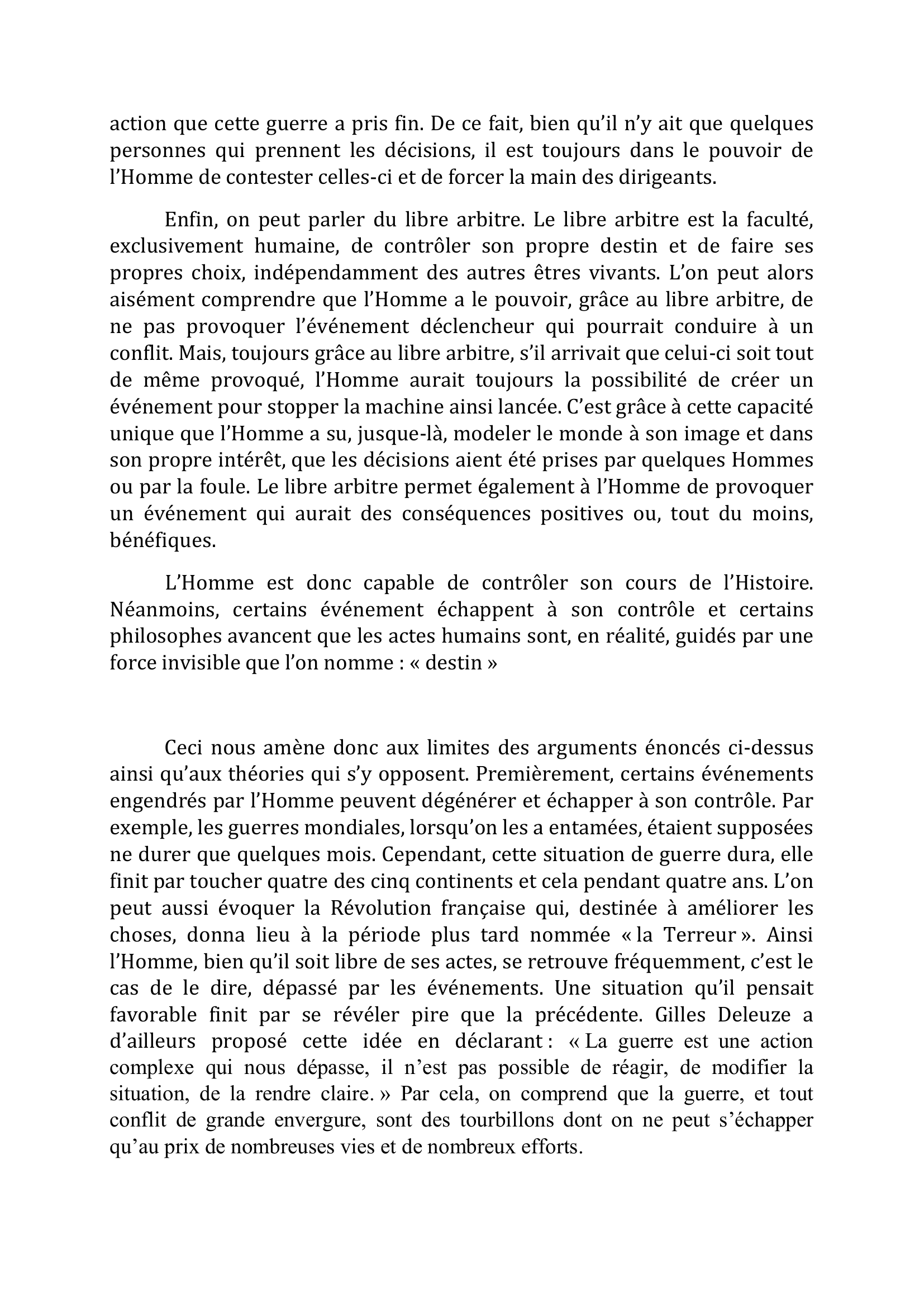 Prévisualisation du document L'Homme peut-il être maître de son Histoire ?
