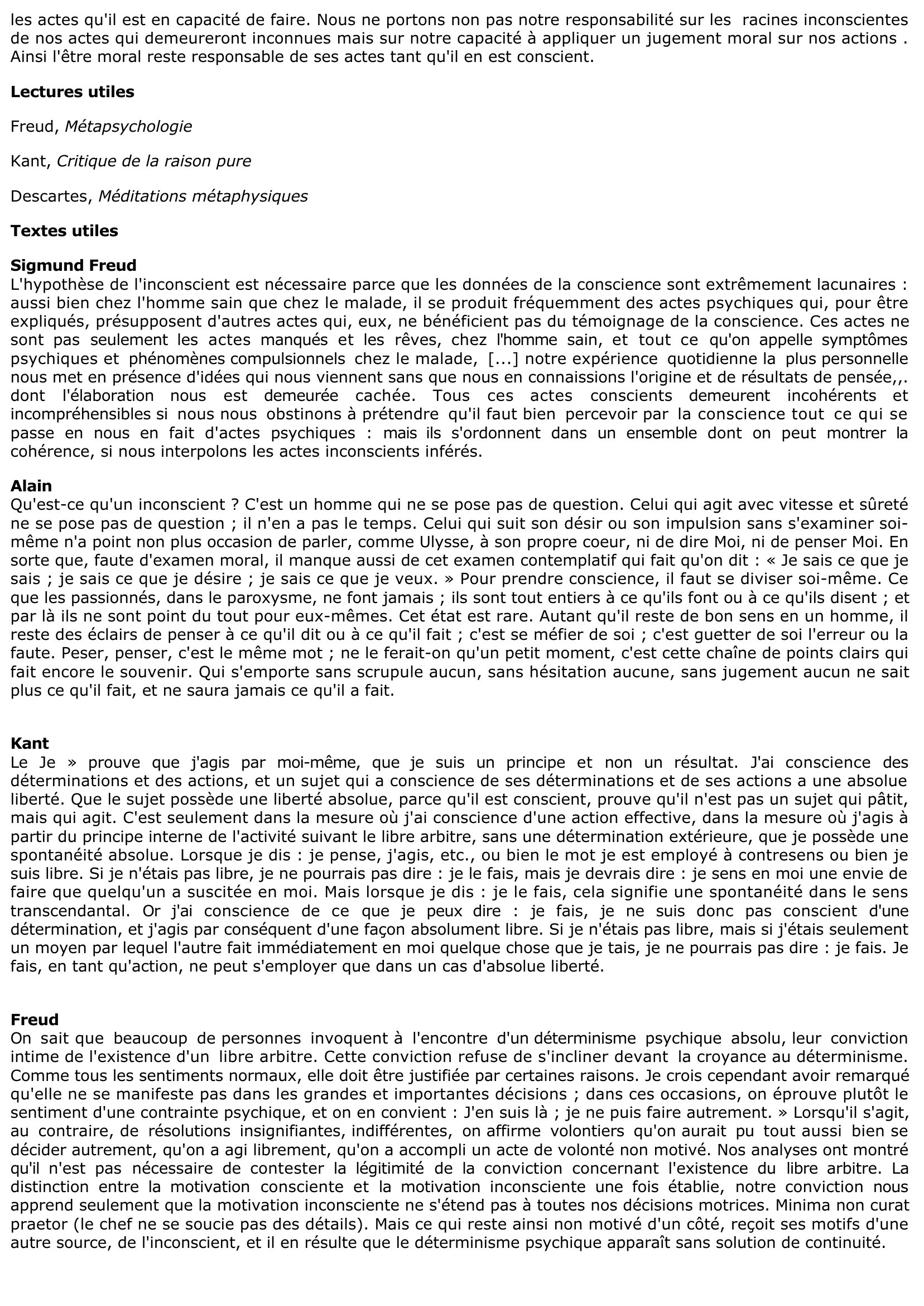 Prévisualisation du document l'hypothèse d'un inconscient en l'homme remet-elle en question sa responsabilité  	?