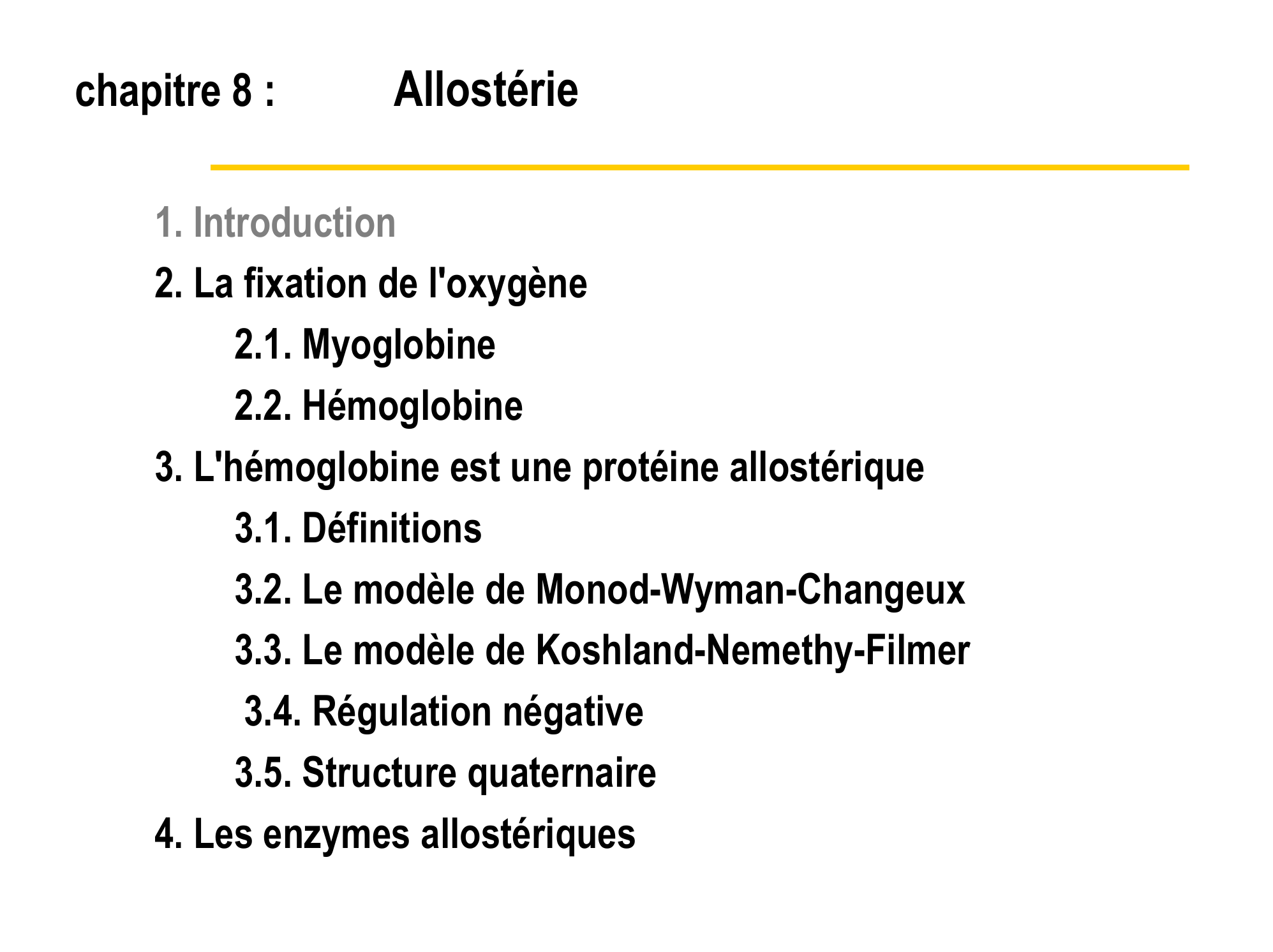Prévisualisation du document Licence de Biologie
Année universitaire 2001-2002
Cours d'Enzymologie et Biochimie Structurale

chapitre 8:
Allostérie

Jacques C.