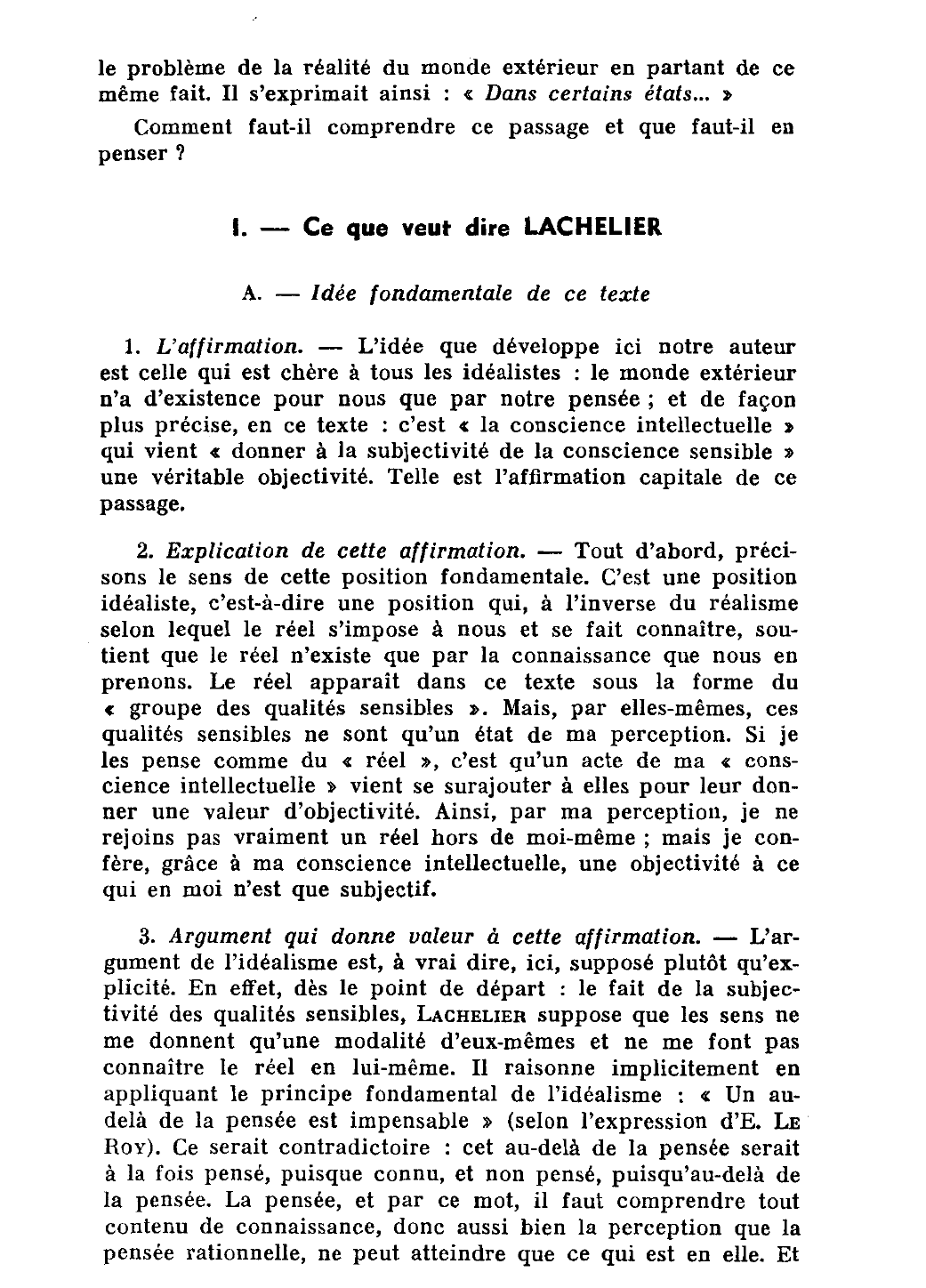 Prévisualisation du document L'Idéalisme selon LACHELIER