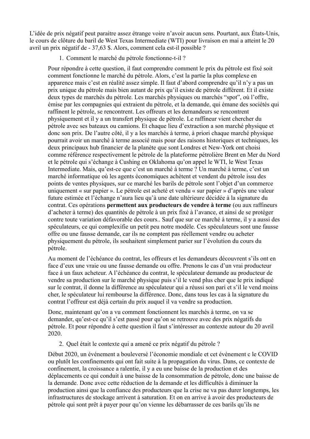 Prévisualisation du document L’idée de prix négatif peut paraitre assez étrange voire n’avoir aucun sens. Pourtant, aux États-Unis,