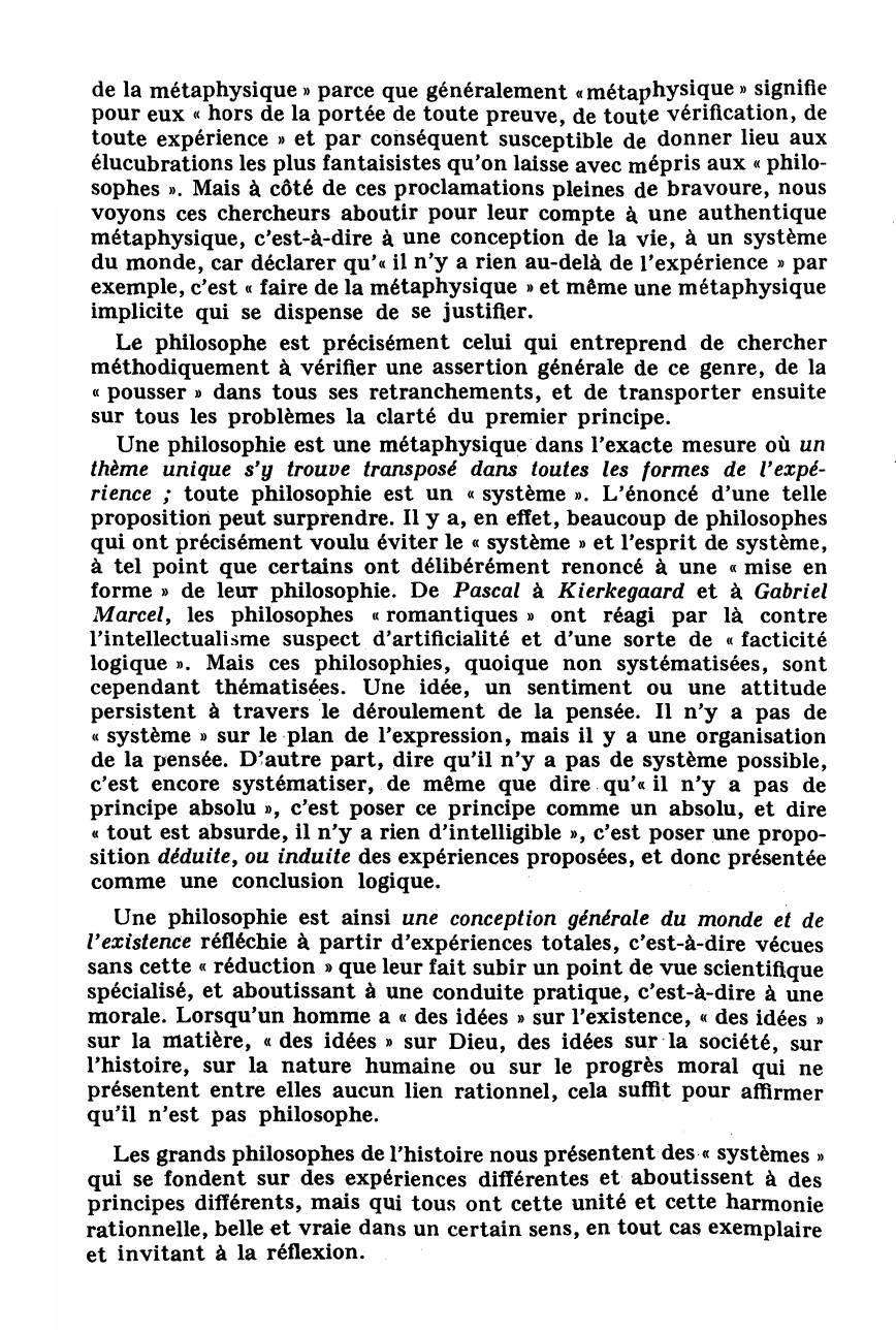Prévisualisation du document L'IDÉE D'UNE CONNAISSANCE MÉTAPHYSIQUE
