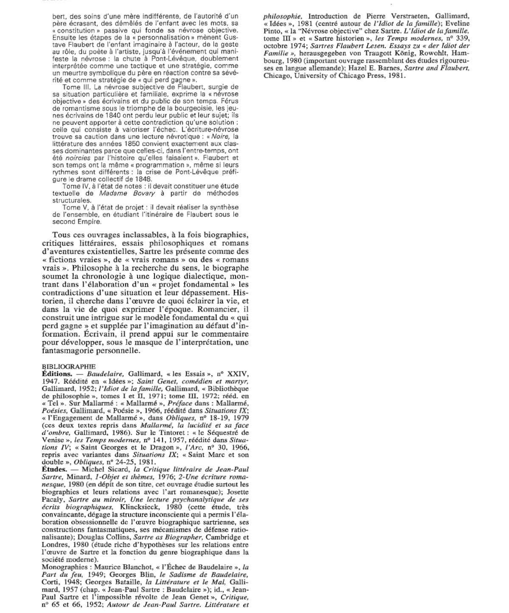 Prévisualisation du document L’Idiot de la famille : Gustave Flaubert, de 1821 à 1857 (fiche de lecture)