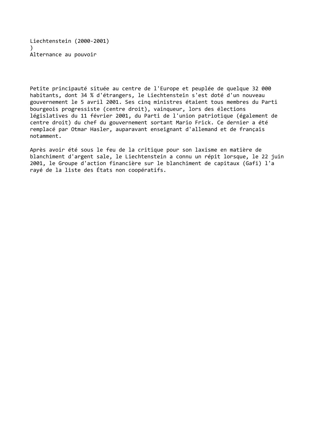 Prévisualisation du document Liechtenstein (2000-2001)