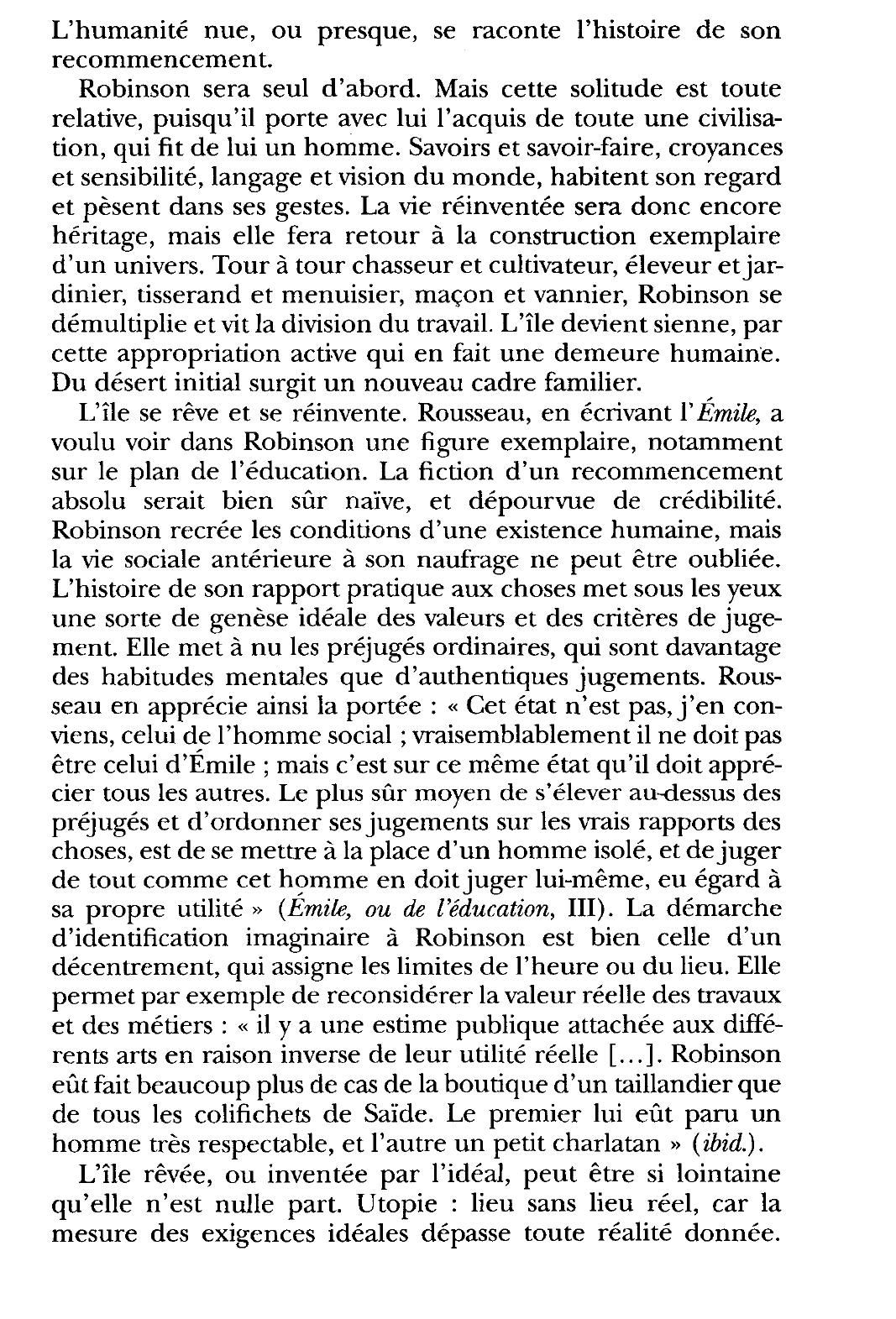 Prévisualisation du document L'île de Robinson: Hegel, Discours du 29 septembre 1809,  Textes pédagogiques, réunis et traduits par B. Bourgeois.