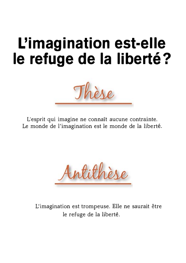 Prévisualisation du document L'imagination est-elle le refuge de la liberté ?