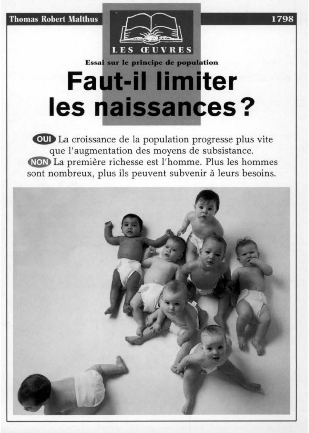 Prévisualisation du document Limitation des naissances