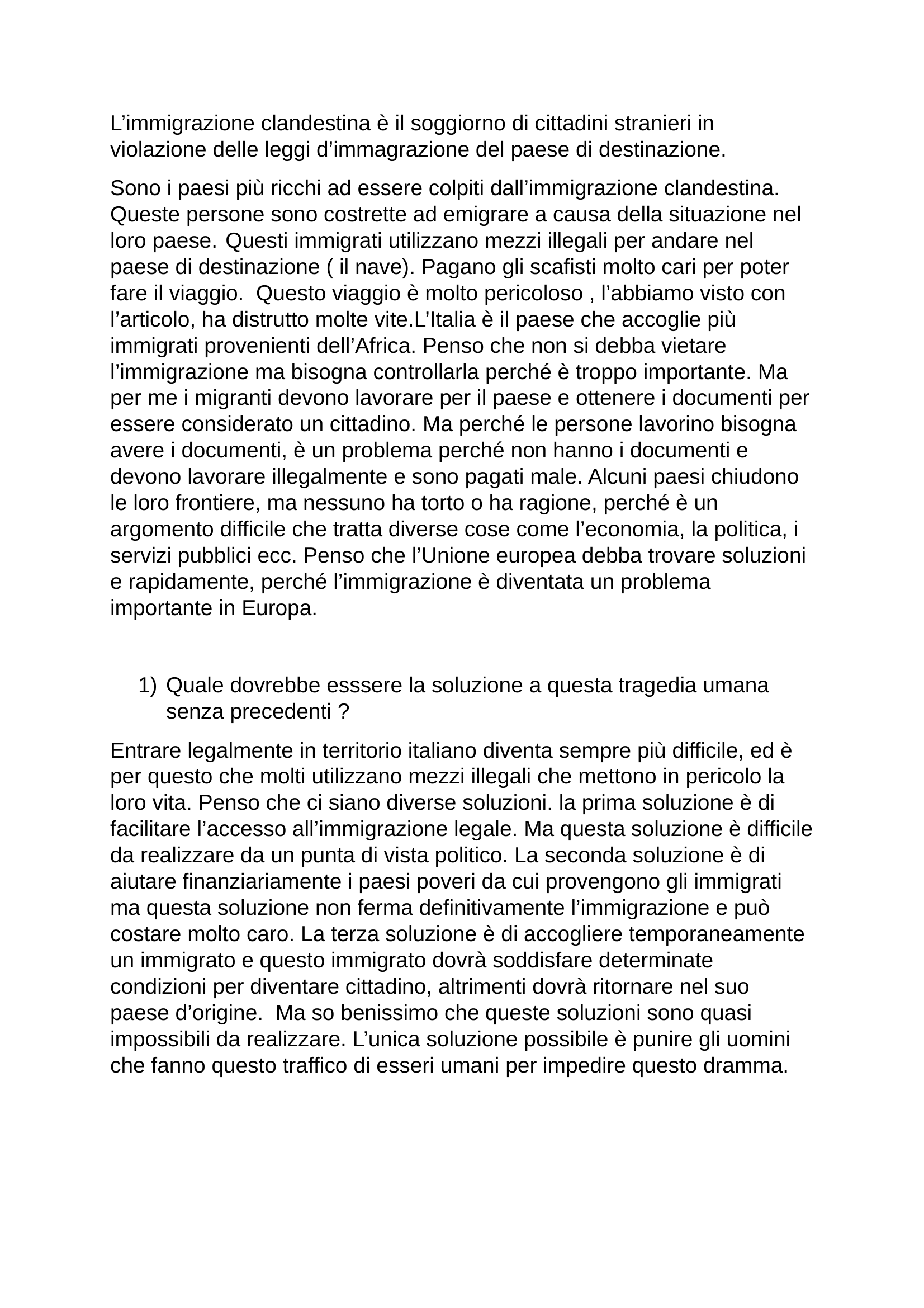 Prévisualisation du document L'immigration en italie