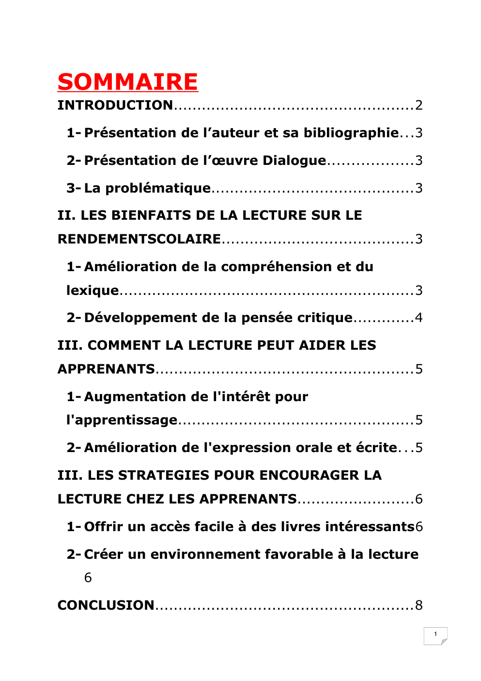 Prévisualisation du document L'IMPACT DE LA LECTURE SUR LE RENDEMENT SCOLAIRE
