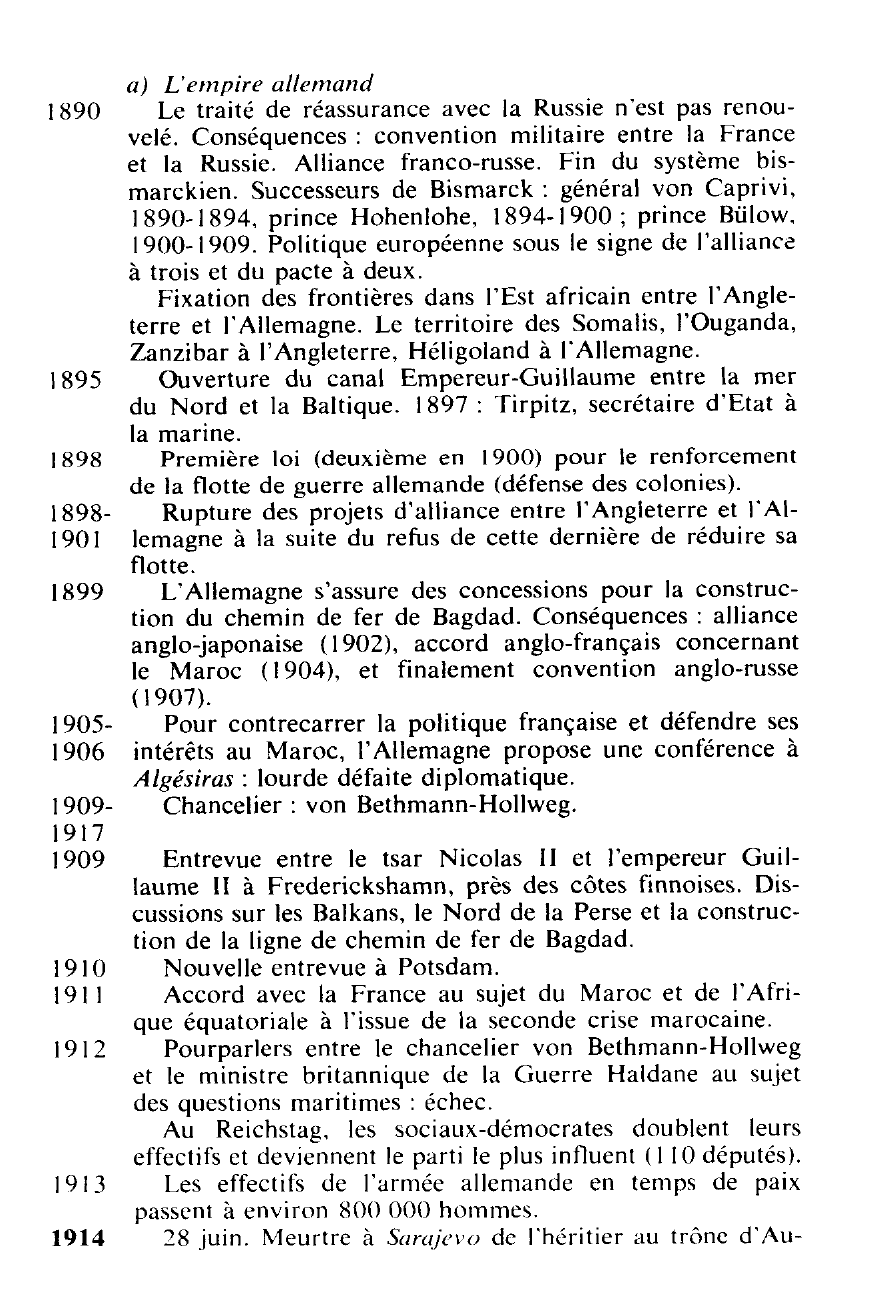 Prévisualisation du document L'impérialisme des grandes puissances de 1890 à 1914 (chronologie)