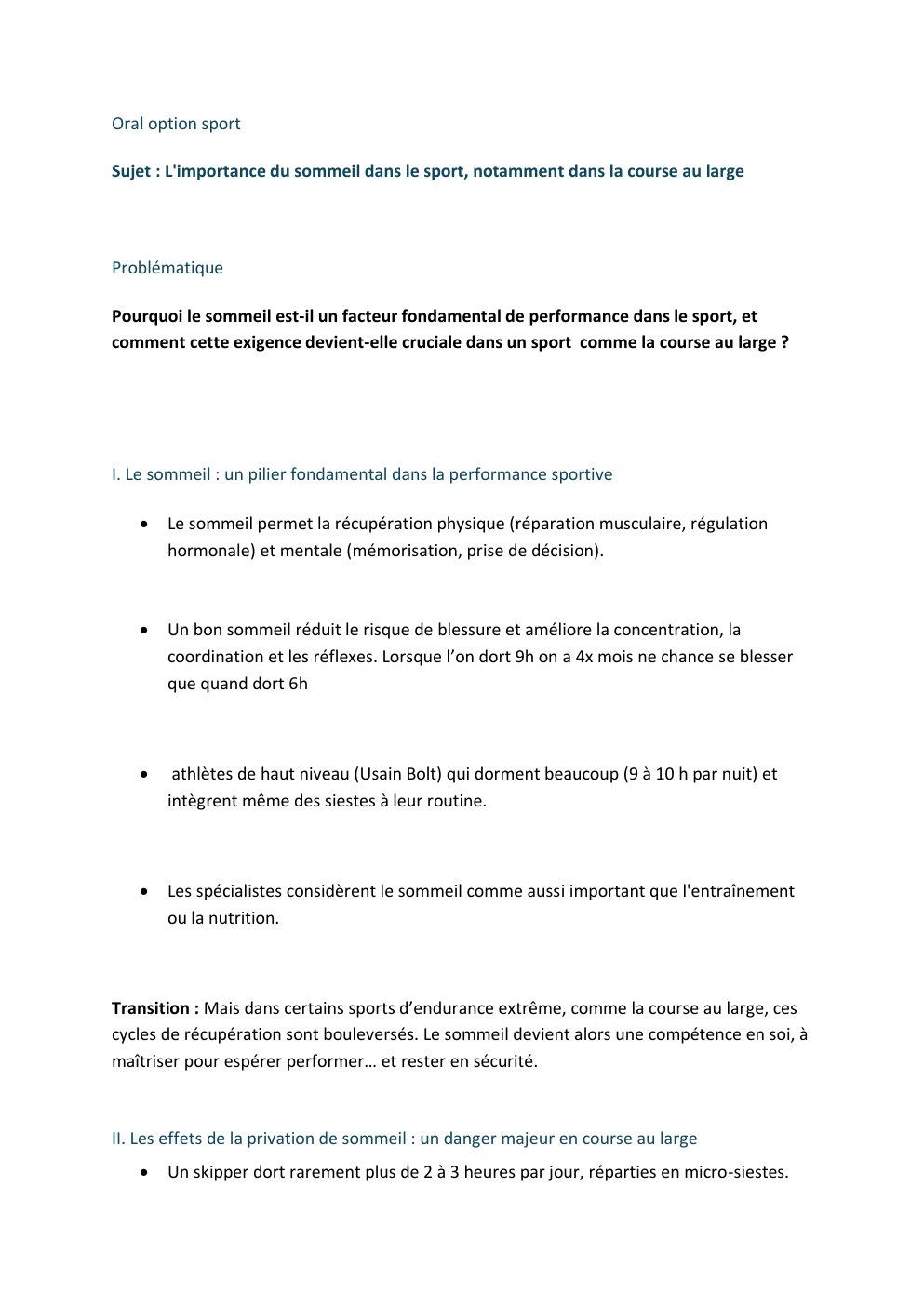 Prévisualisation du document L'importance du sommeil dans le sport, notamment dans la course au large