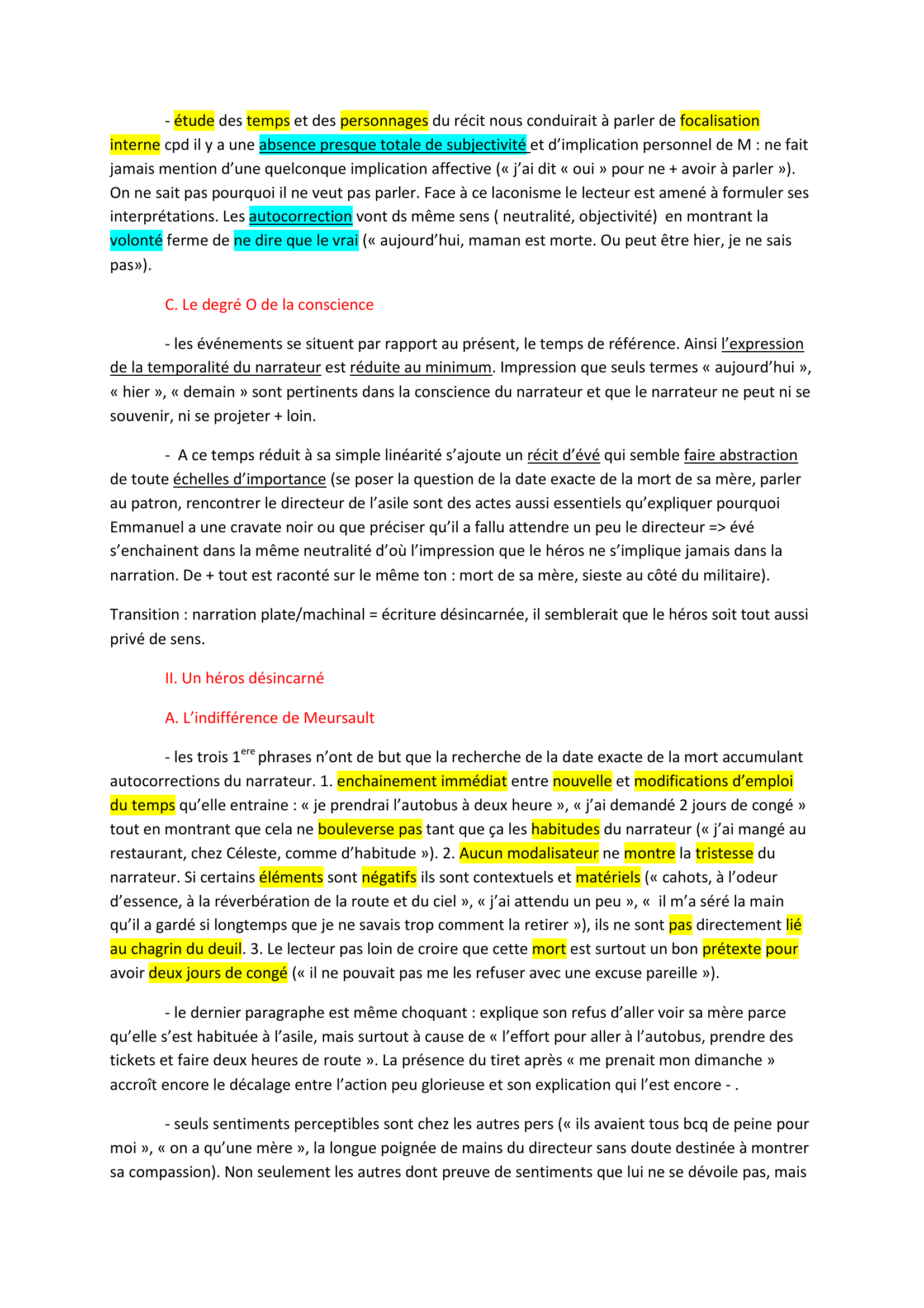 Prévisualisation du document L'incipit de l'Etranger de Camus (commentaire)