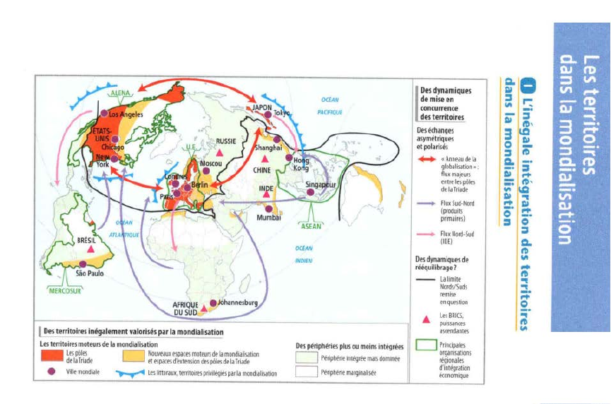 Prévisualisation du document L'inégale intégration des territoires dans la mondialisation (Histoire-Géographie)
