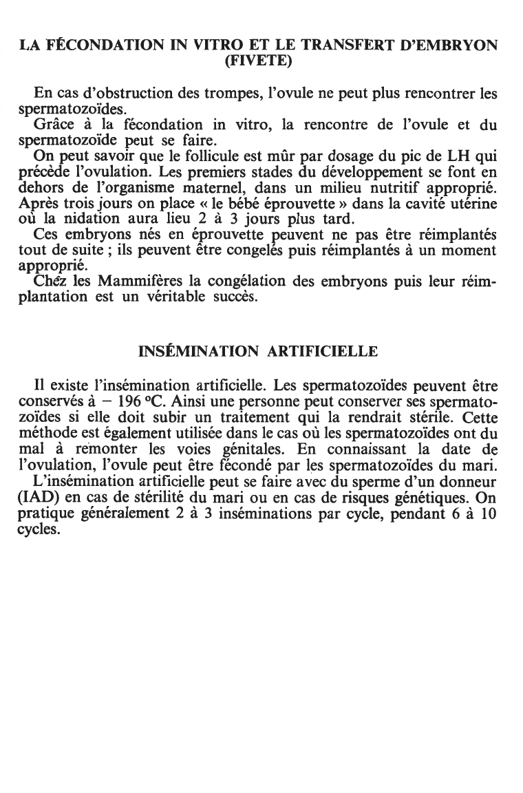 Prévisualisation du document L'INFECONDIDE CHEZ LA FEMME