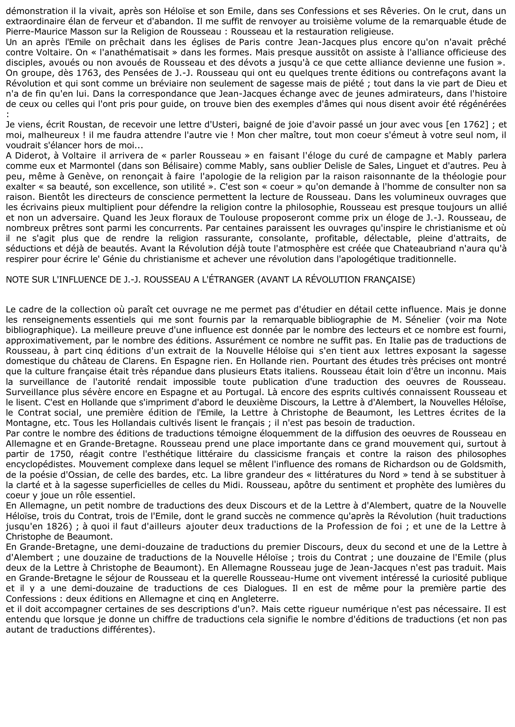 Prévisualisation du document L'INFLUENCE GÉNÉRALE DE ROUSSEAU AVANT LA RÉVOLUTION