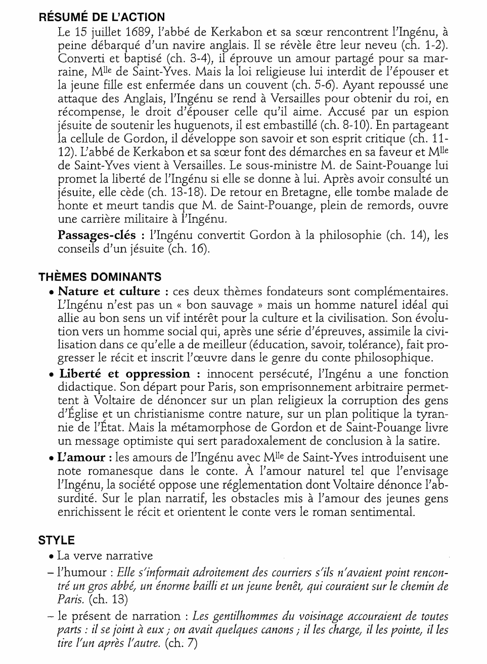 Prévisualisation du document L’Ingénu 1767  Histoire véritable tirée des manuscrits du Père Quesnel Voltaire (résumé de l'oeuvre & analyse détaillée)