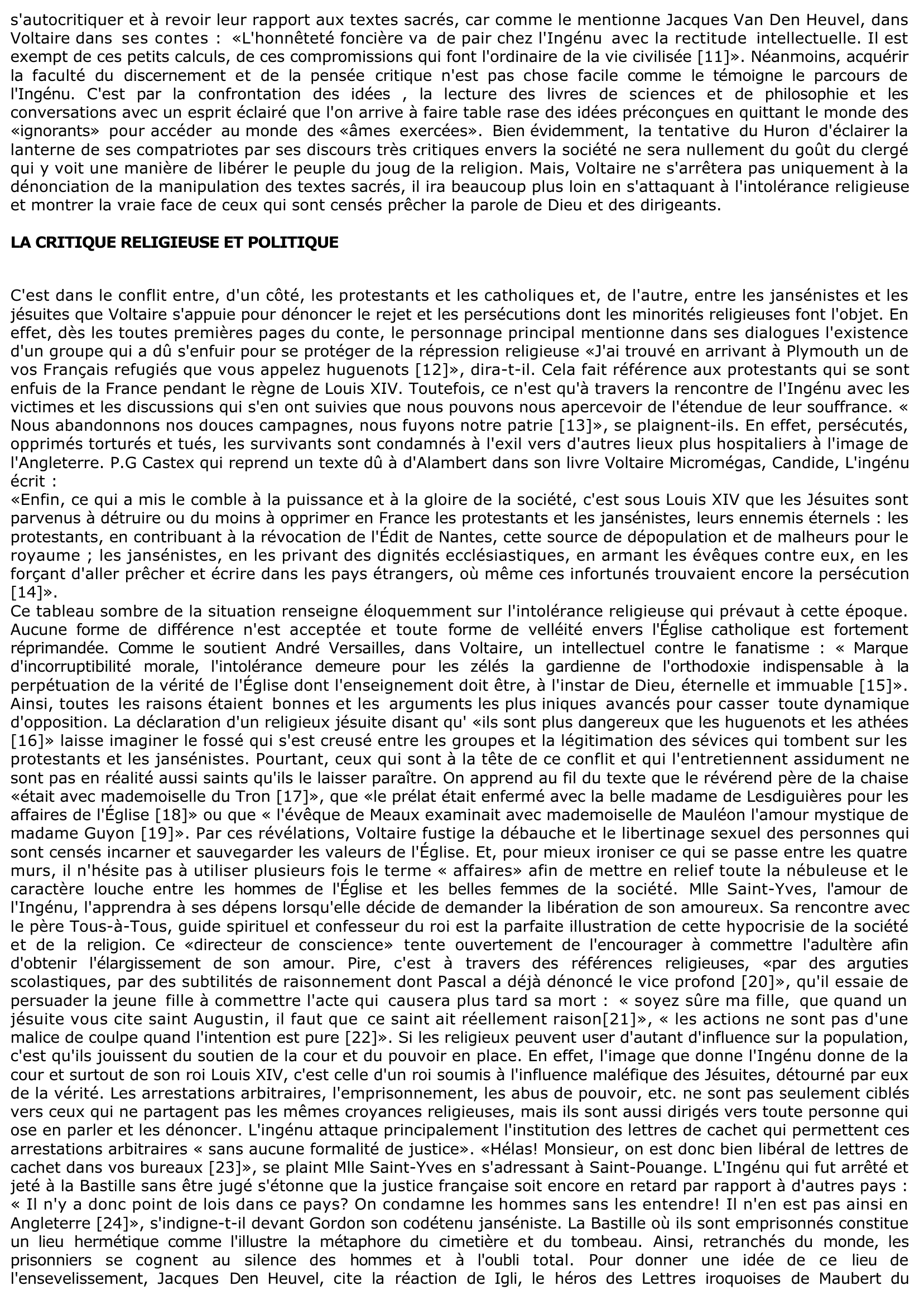 Prévisualisation du document L'Ingénu De Voltaire