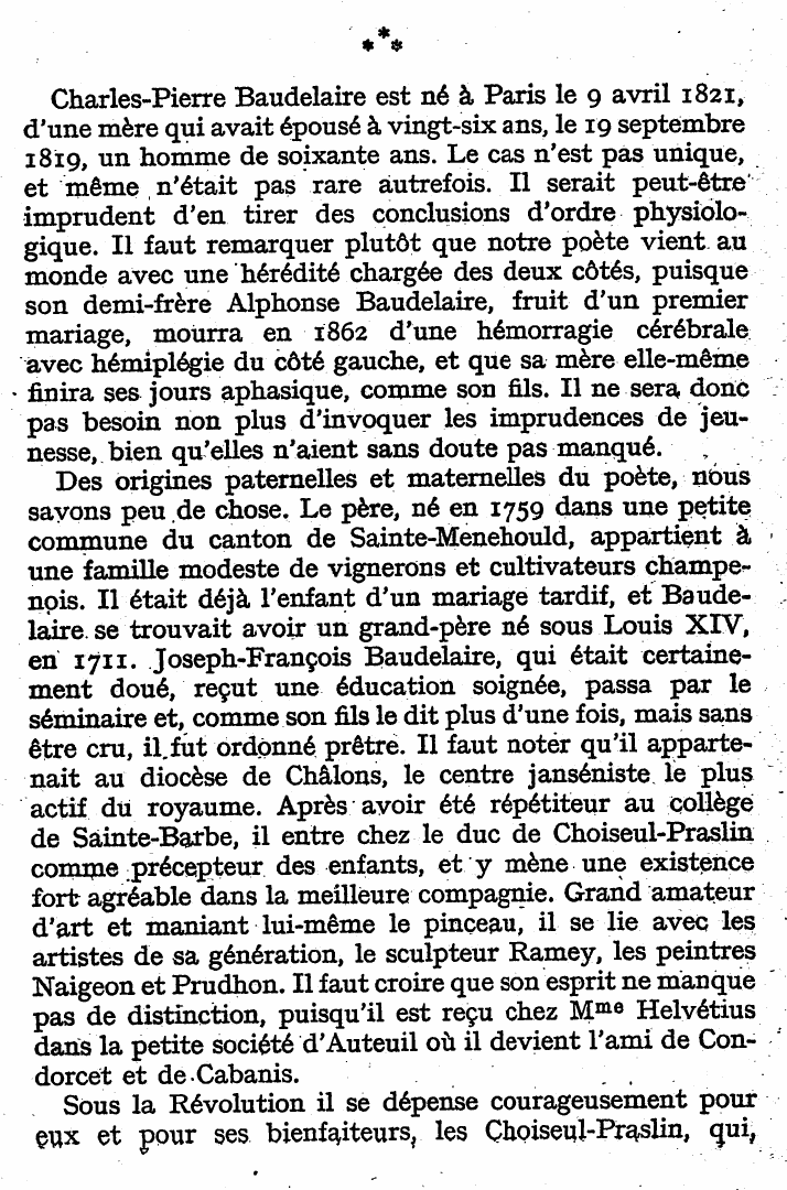 Prévisualisation du document L'INNOCENT PARADIS DE L’ENFANCE (BAUDELAIRE)