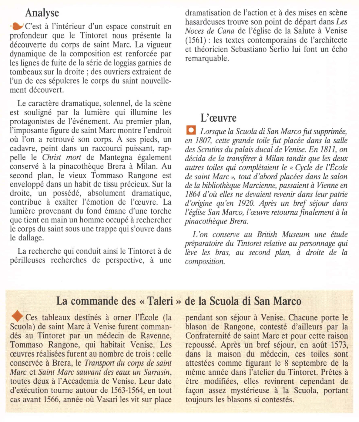 Prévisualisation du document L'INVENTION DU CORPS DE SAINT MARC DE LE TINTORET