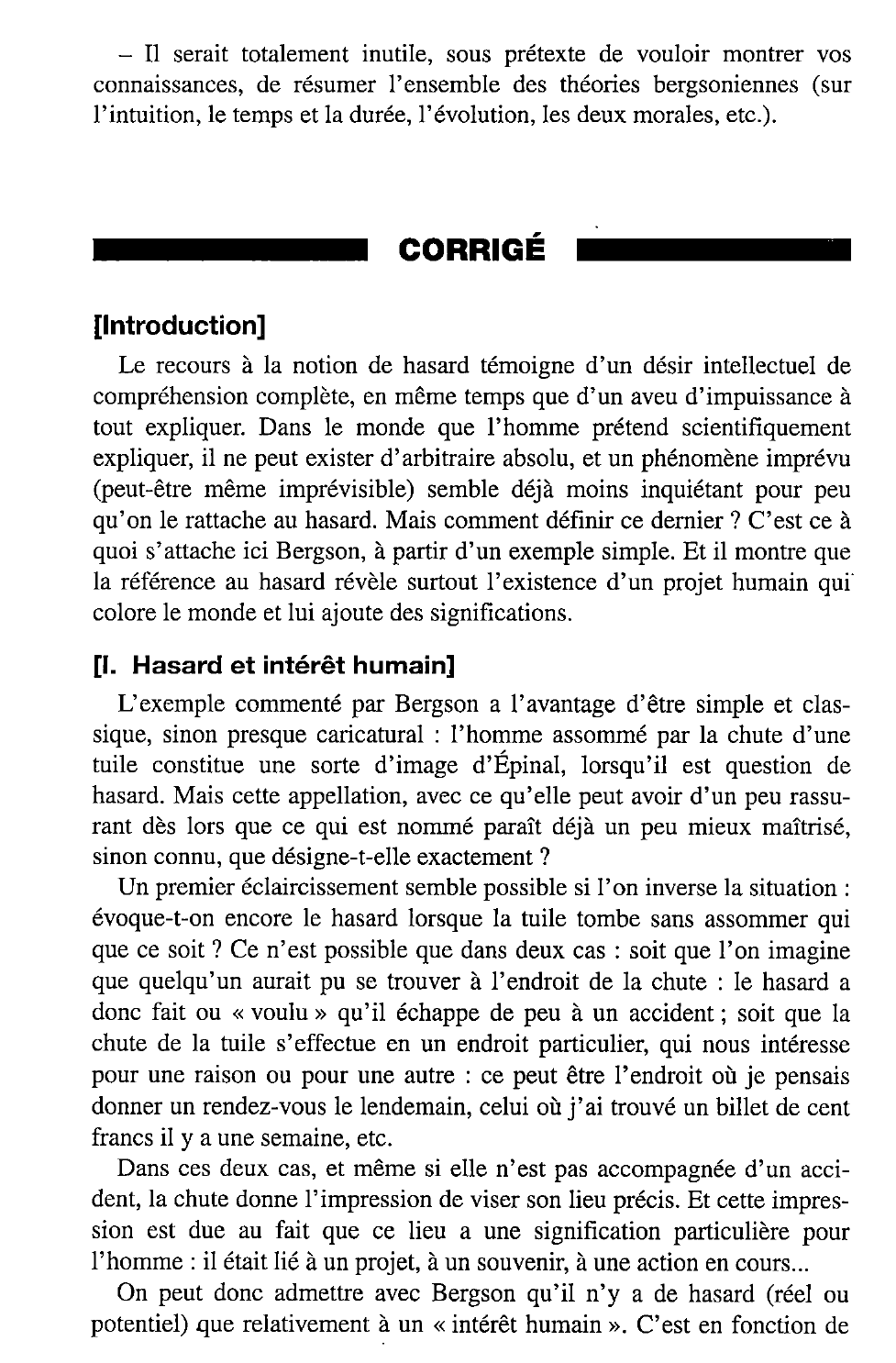 Prévisualisation du document L’IRRATIONNEL, LE SENS - Bergson