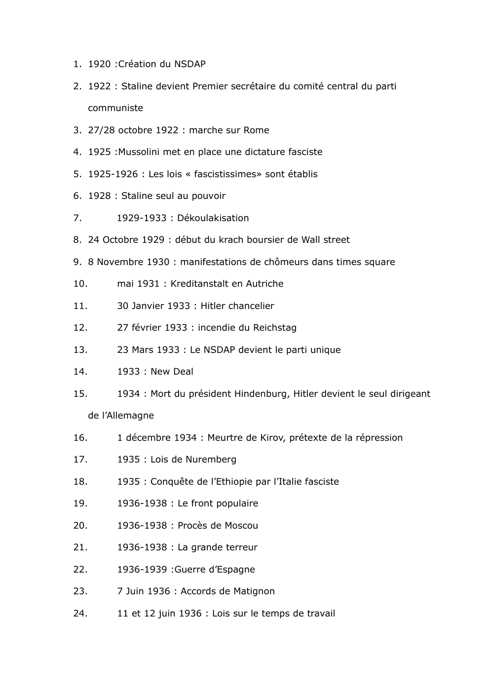 Prévisualisation du document liste de date du XXeme siècle