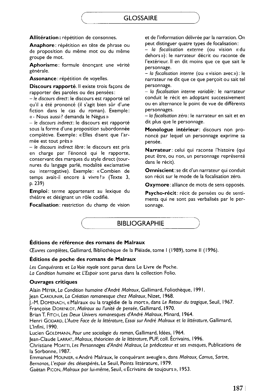 Prévisualisation du document LISTE DES PERSONNAGES de Malraux
