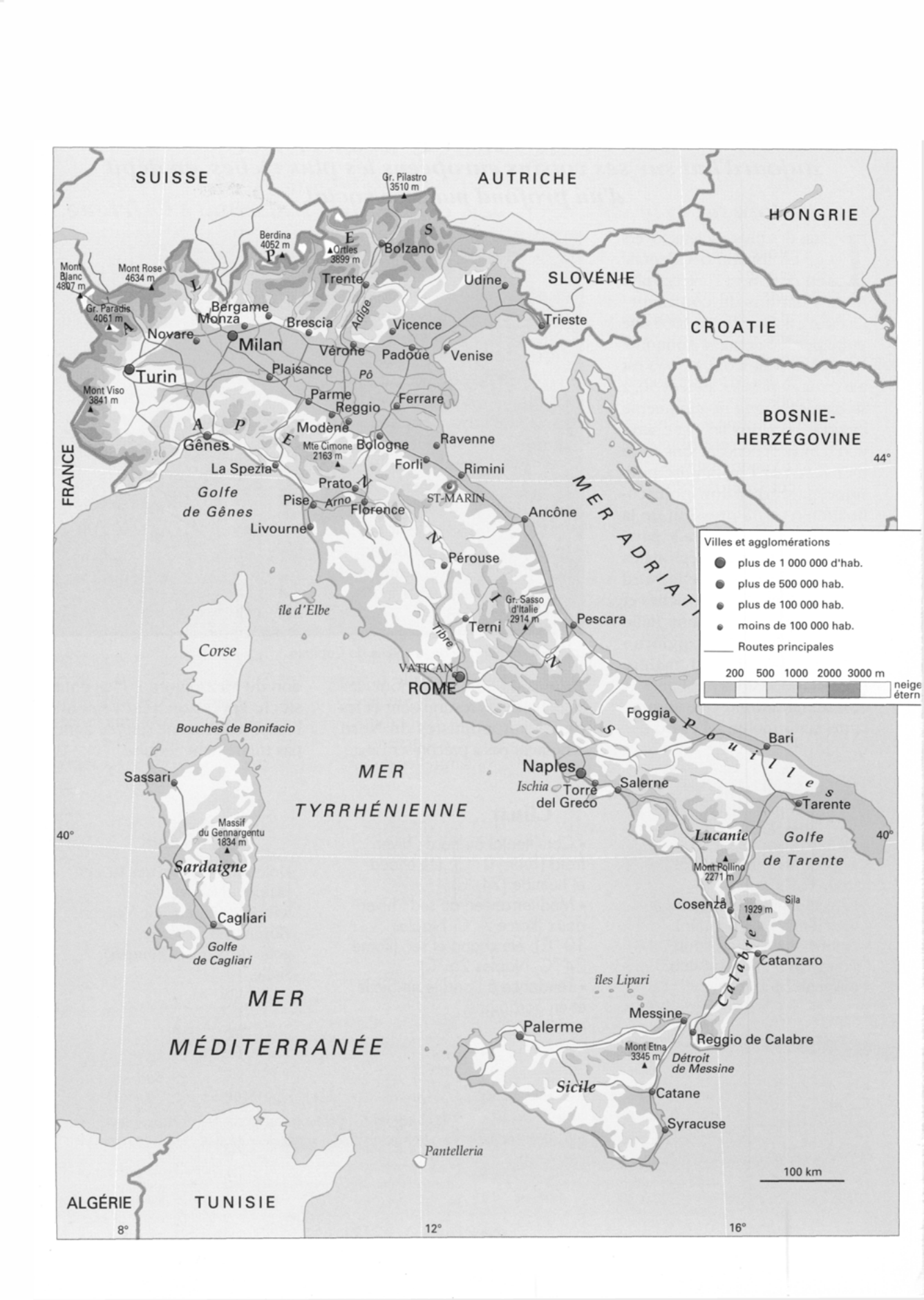 Prévisualisation du document L'ITALIE (carte, population, administration, géographie)  ?