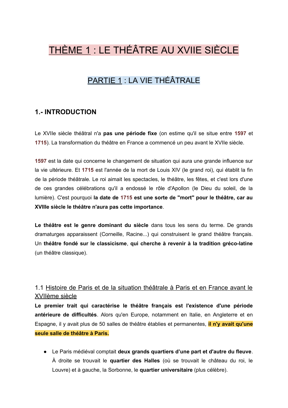 Prévisualisation du document Littérature française du XVIIe