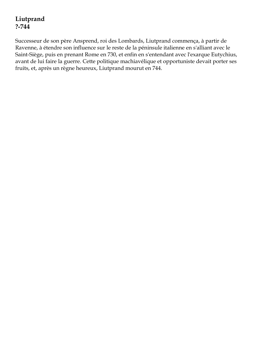 Prévisualisation du document Liutprand?