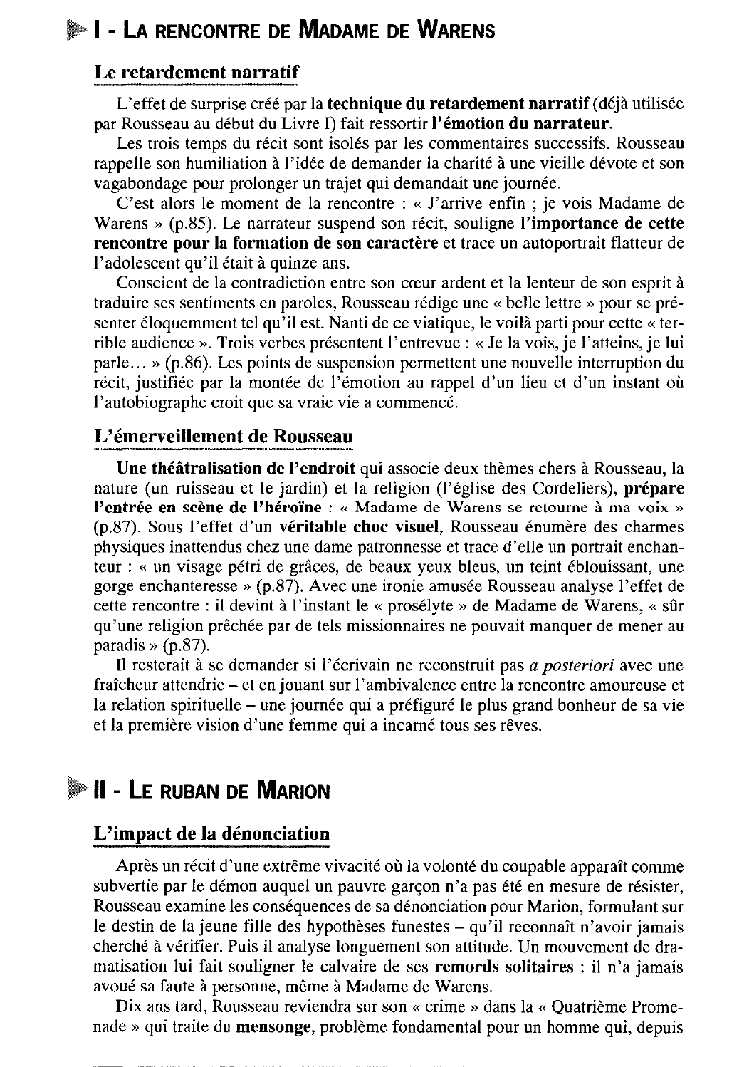 Prévisualisation du document Livre II des Confessions de ROusseau