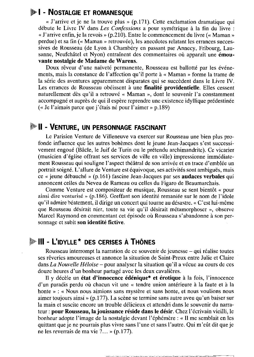 Prévisualisation du document Livre IV des Confessions de Rousseau