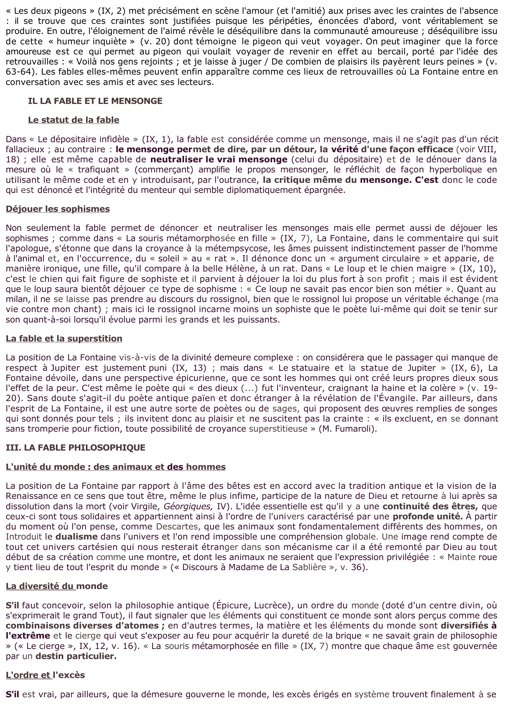 Prévisualisation du document Livre IX des Fables de La Fontaine (résumé et analyse)